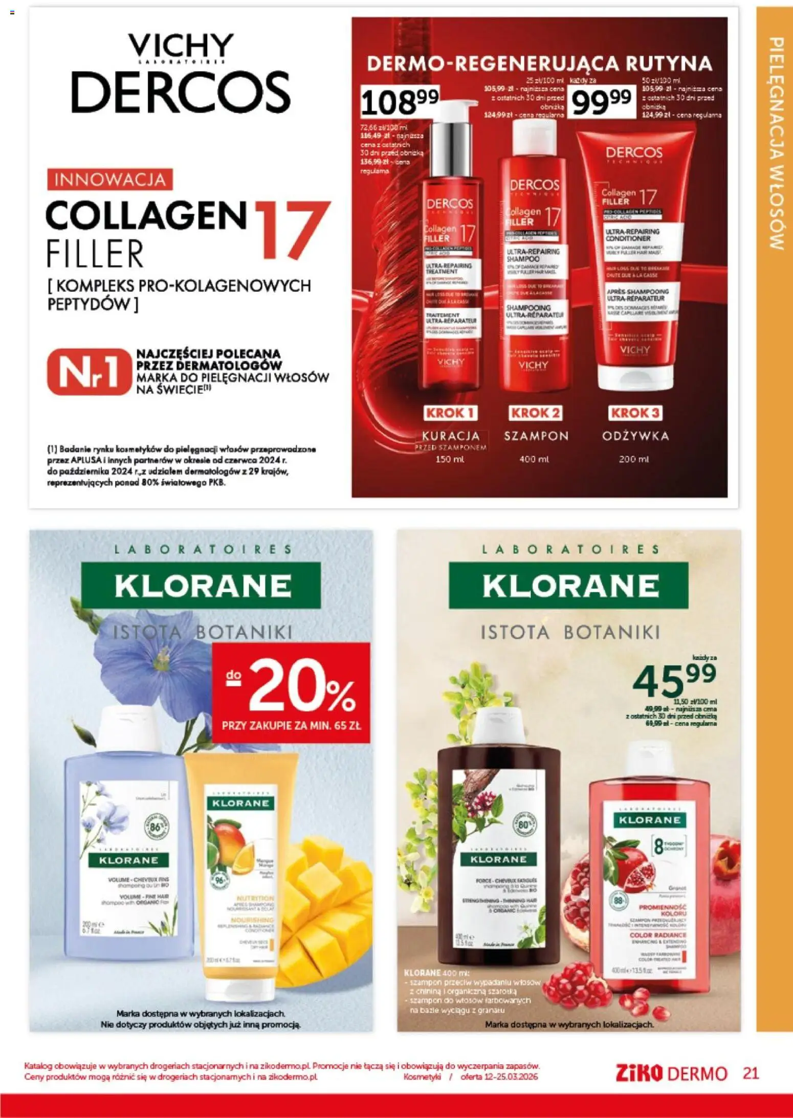 Ziko gazetka od 12.03.2026 | Strona: 21 | Produkty: Kosmetyki, Szampon, Odżywka