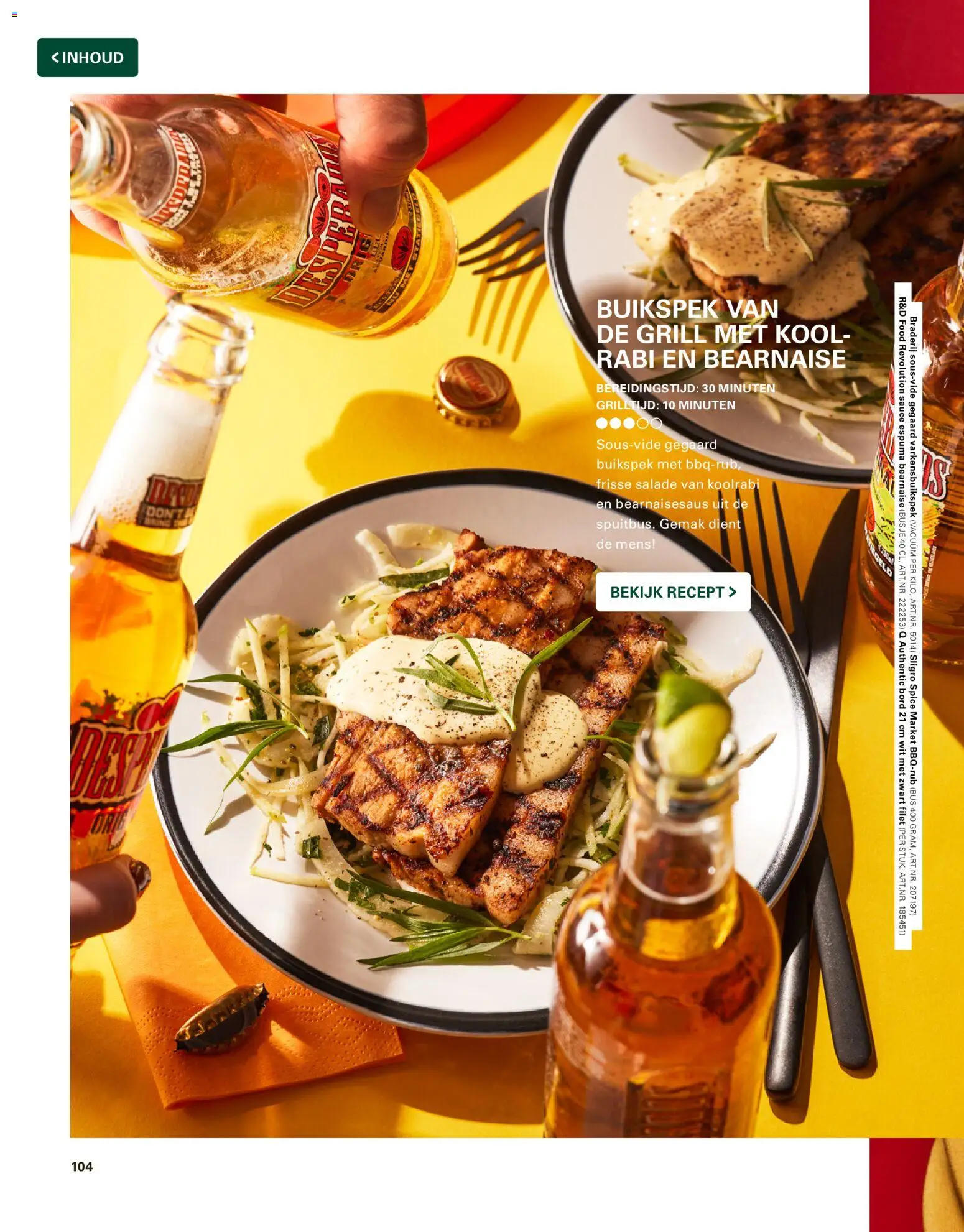 {H1} | Pagina: 104 | Producten: Kool, Bord, Salade, Grill