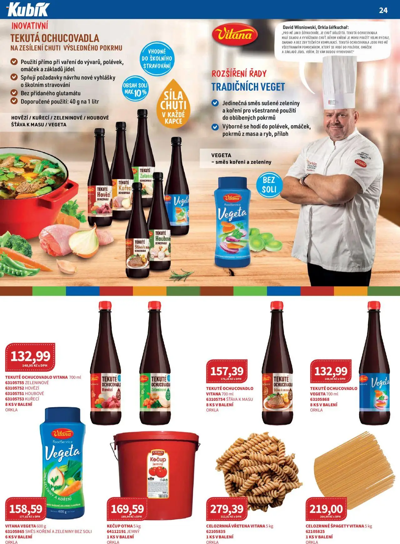 Kubík leták - Velkoobchod 09/2025 od 01.09.2025 | Strana: 24 | Produkty: Hovězí, Kečup, Špagety, Koření