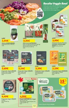 Auchan - Uma cozinha de Chef │ válido de 18.09.2025 | Página: 12 | Produtos: Cheddar, Chouriço, Cogumelos, Nuggets