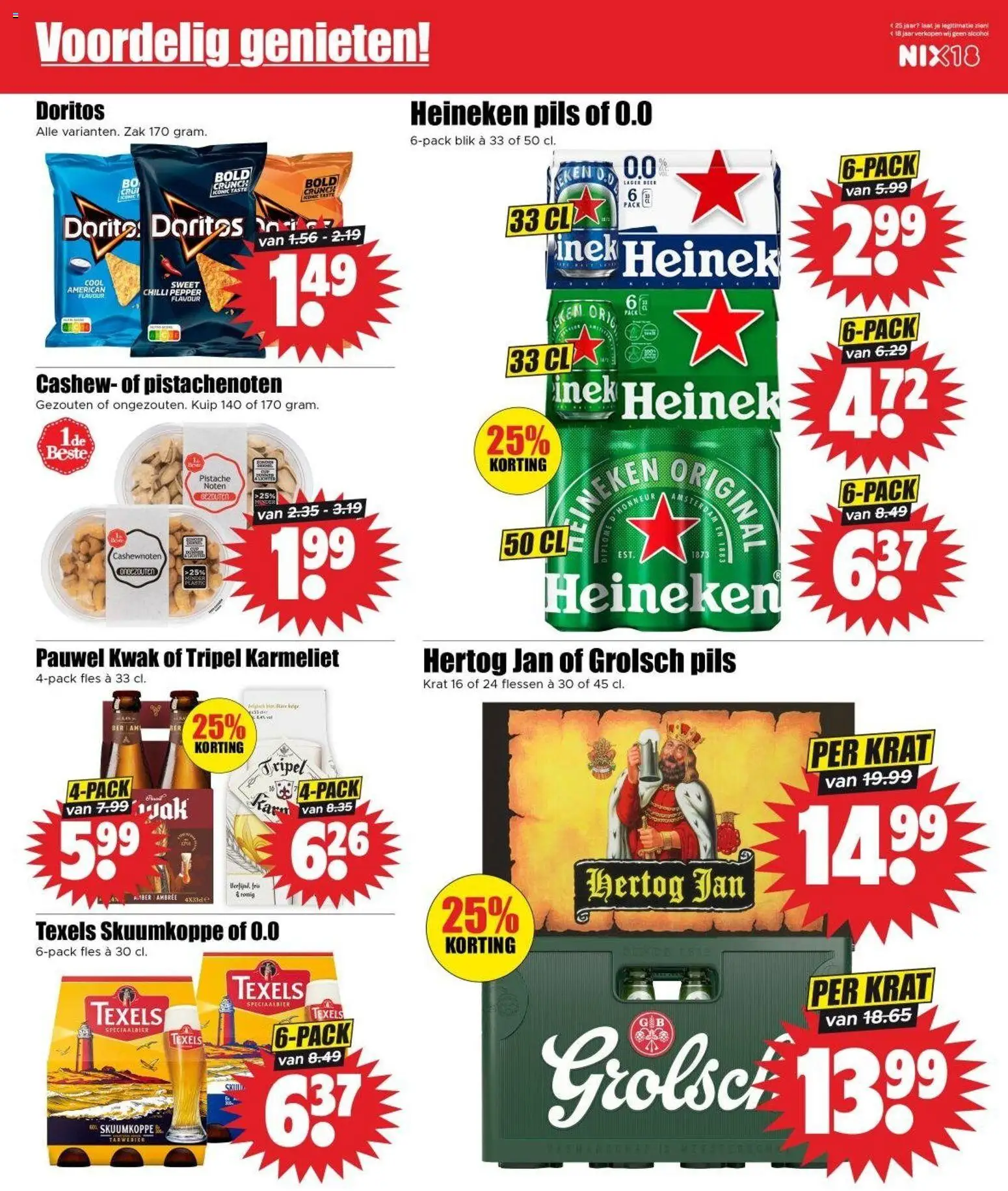 {H1} | Pagina: 36 | Producten: Dijoni mustár, Zak, Doritos, Alcohol