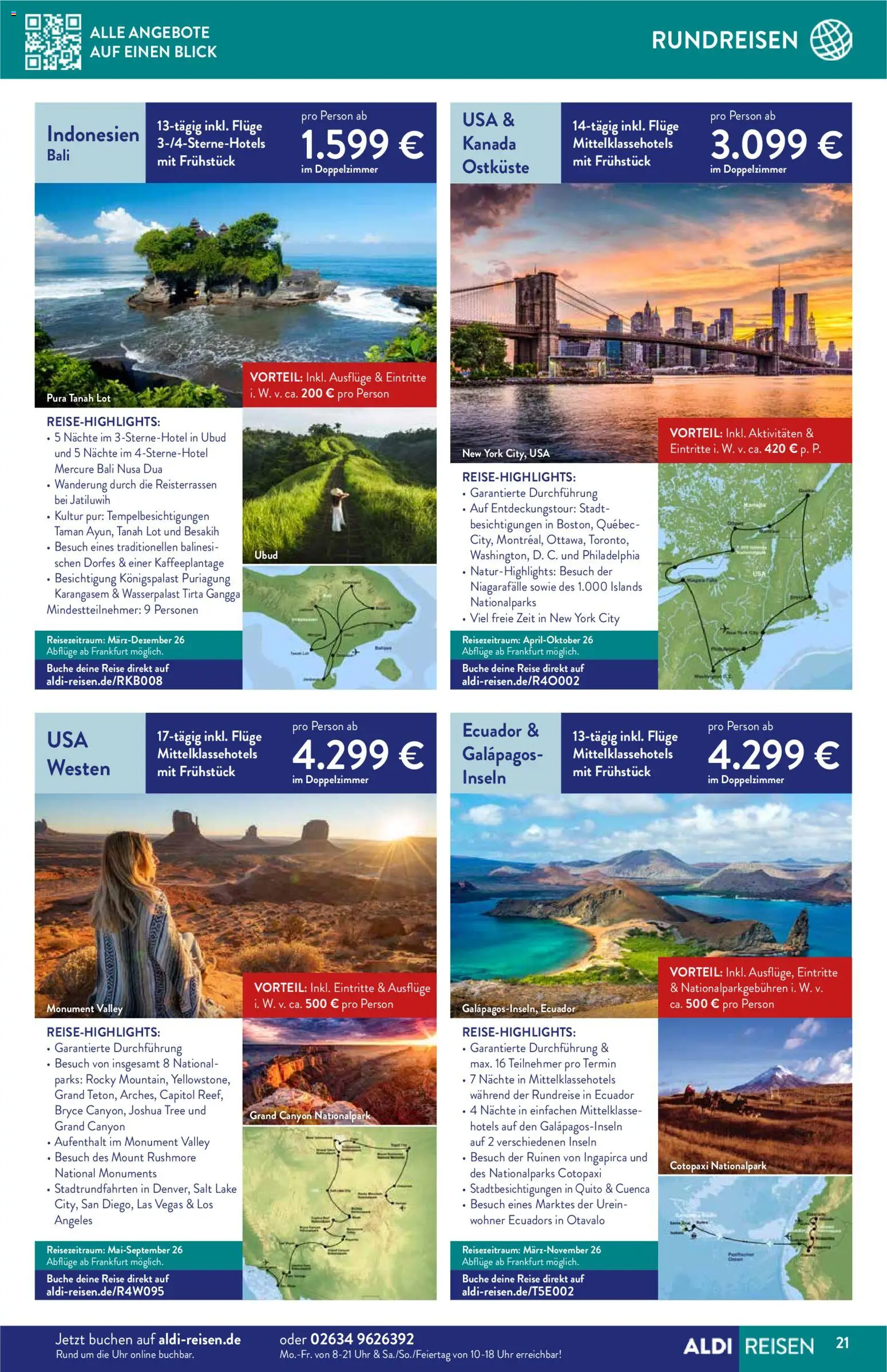 Aldi Reisen  Reisemagazin – gültig ab 01.12.2025 | Seite: 21