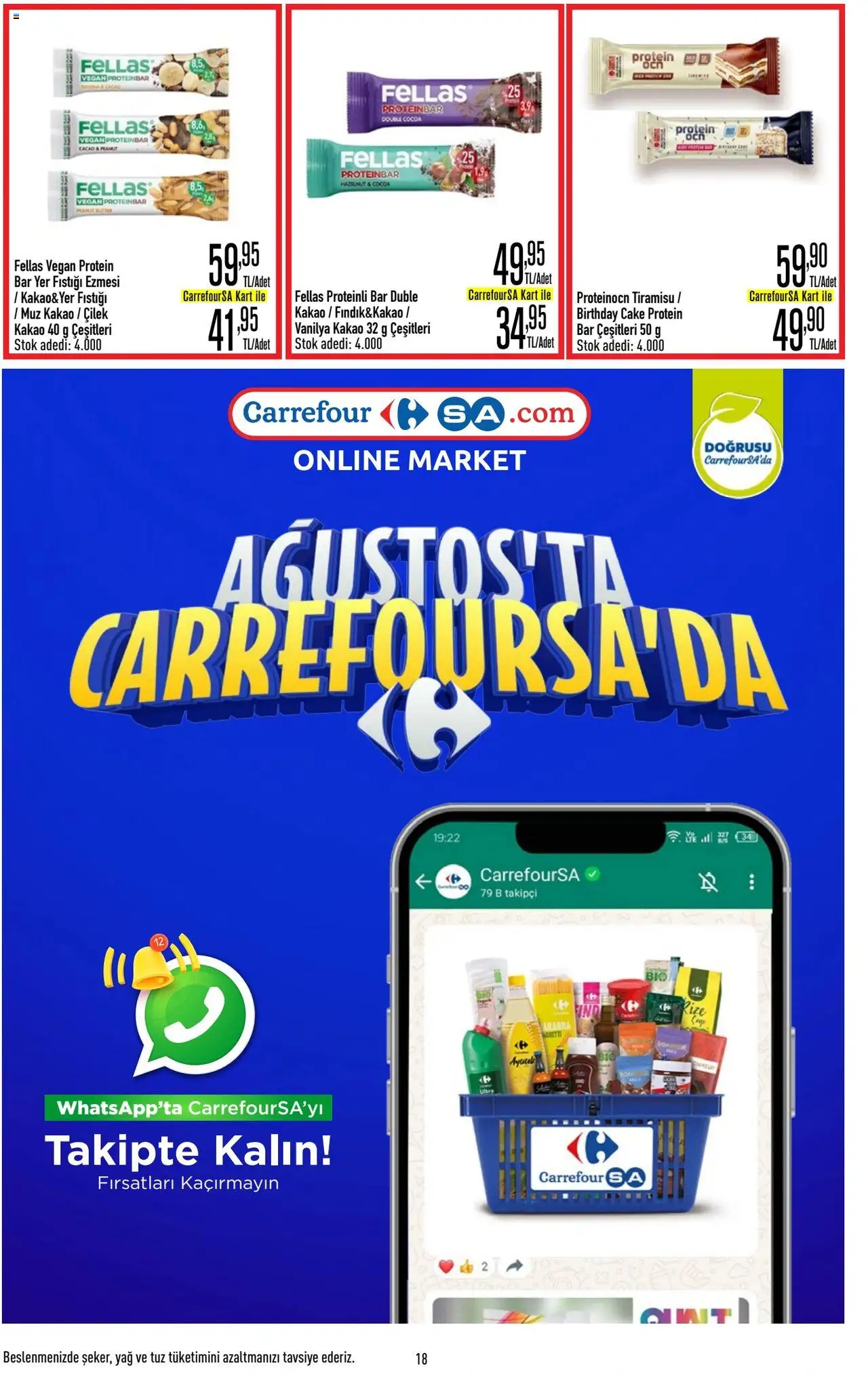 CarrefourSA Katalog - 01.08.2025 tarihinden itibaren geçerlidir | Sayfa: 18 | Ürünler: Muz, Çilek, Yer fıstığı, Tuz