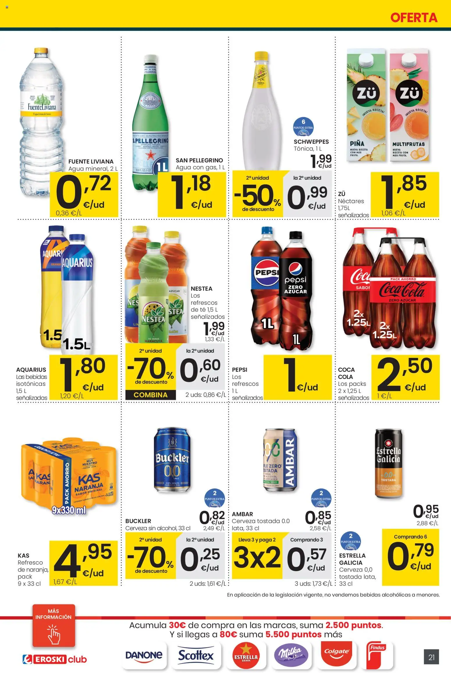 Eroski folleto │ válido desde el 13.11.2025 | Página: 21 | Productos: Cerveza, Piña, Té
