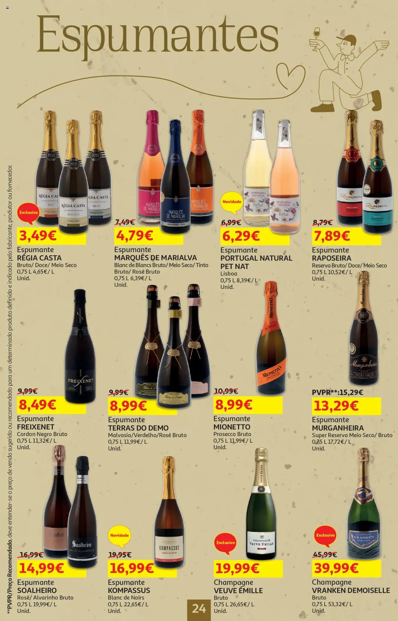 Auchan - Vinhos │ válido de 18.09.2025 | Página: 24 | Produtos: Espumante, Prosecco, Champagne