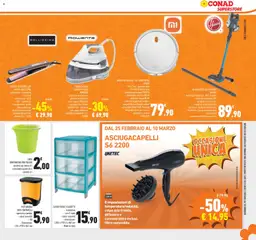 Anteprima del volantino CASSETTIERA 3 CASSETTI, in plastica - con 2 ruote - colori assortiti - dimensioni: L38,5 x P39,5 x H67 cm - Made in Italy valido a partire dal 25.02.2026 | Pagina: 29 | Prodotti: Acqua, Pattumiera, Contenitore, Robot