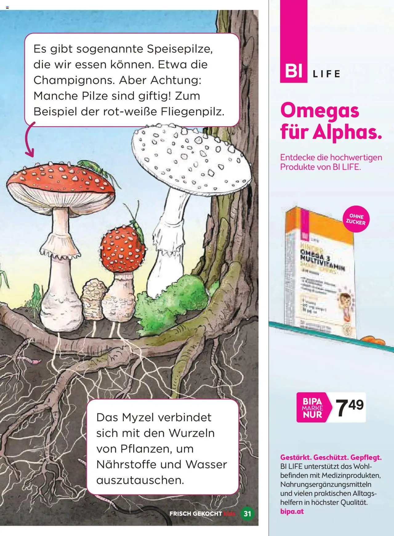 Billa Frisch Gekocht Kids 2025 gültig ab 01.09.2025 | Seite: 31 | Produkte: Wasser, Zucker, Papier blanc