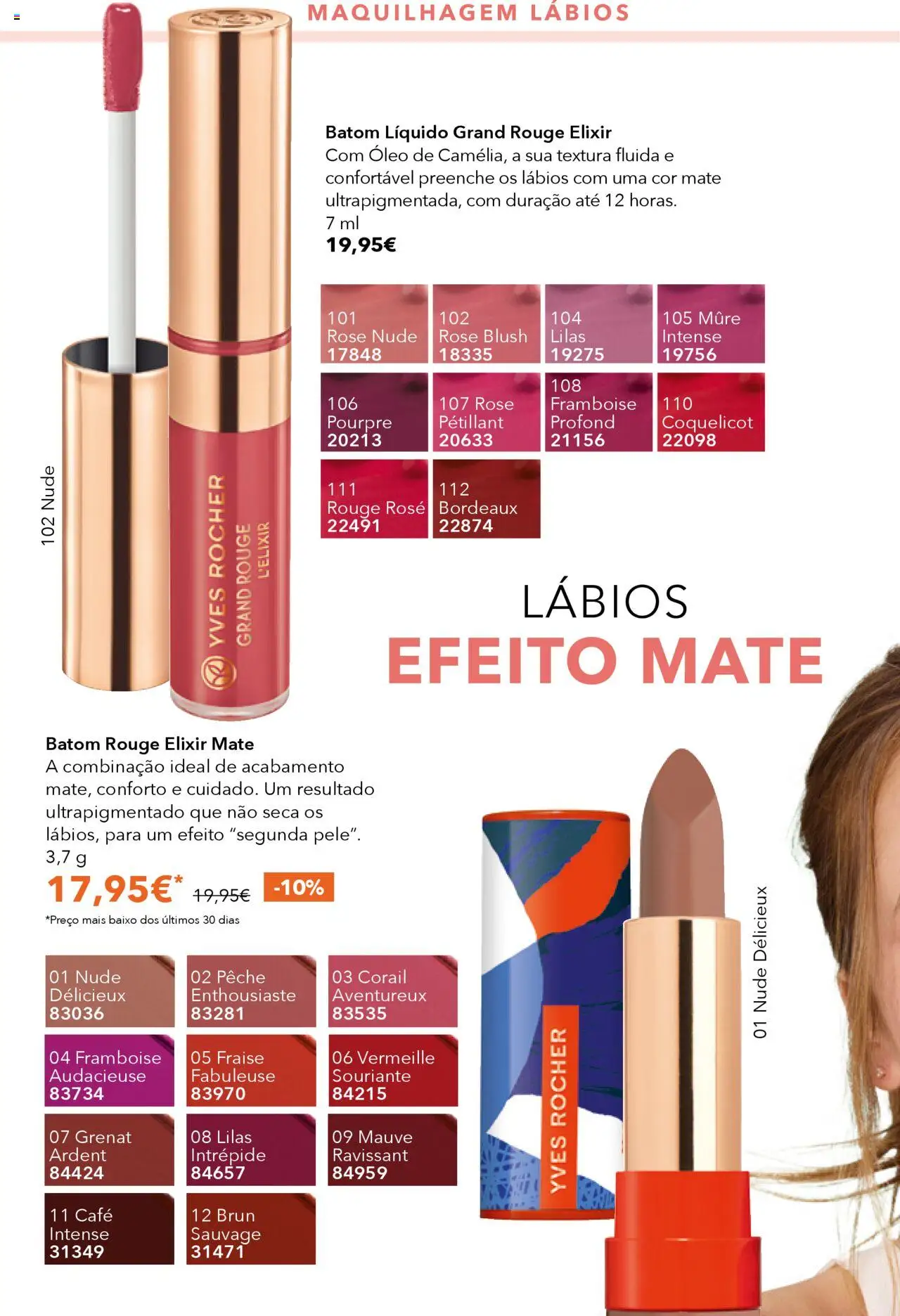 Yves Rocher catálogo 12 │ válido de 24.09.2025 | Página: 38 | Produtos: Blush, Batom, Maquilhagem, Café