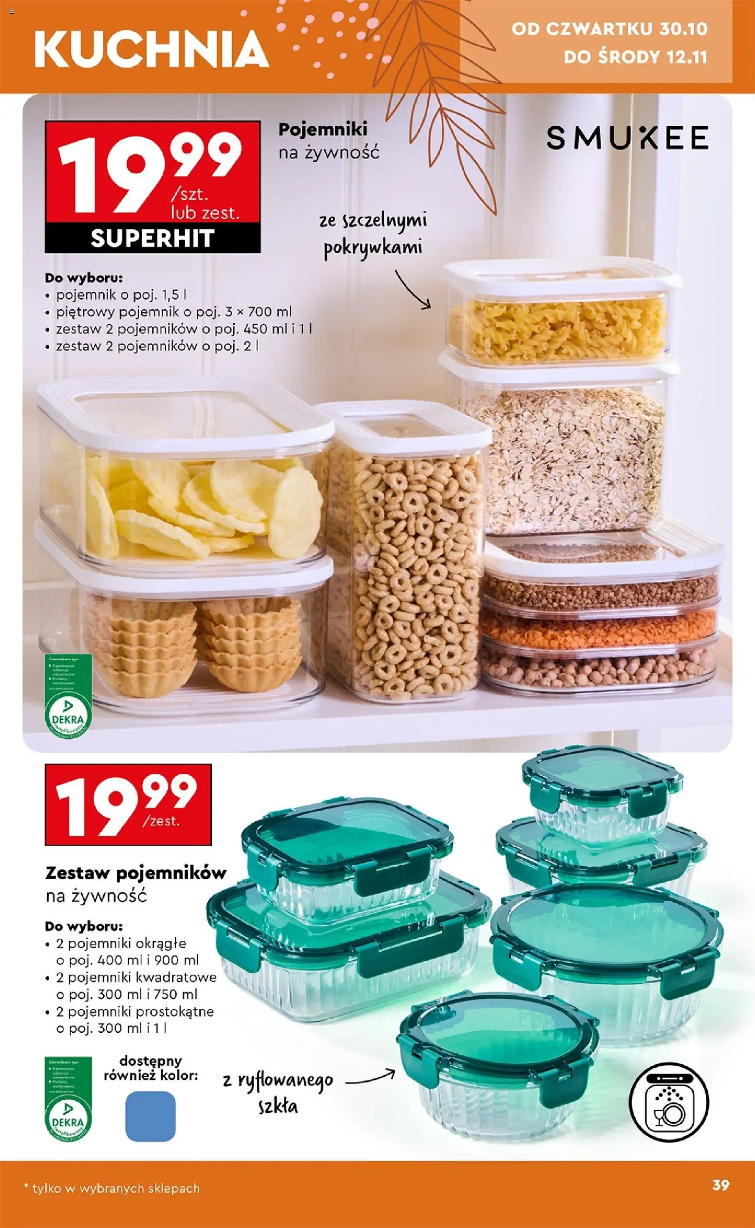 Biedronka Black Friday od 25.10.2025 | Strona: 39 | Produkty: Pojemniki na żywność