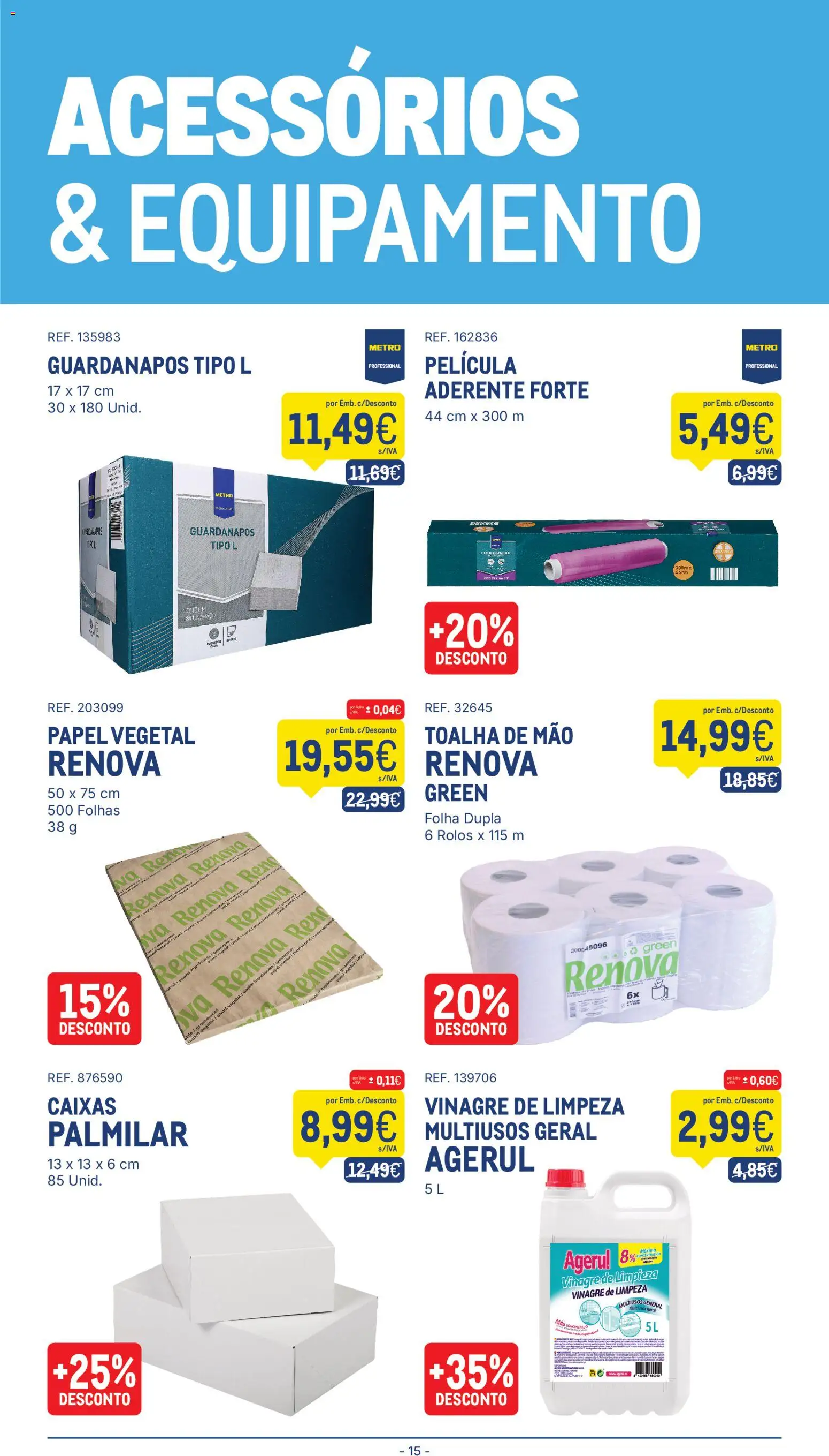 Makro folheto │ válido de 13.01.2026 | Página: 15 | Produtos: Vinagre, Guardanapos