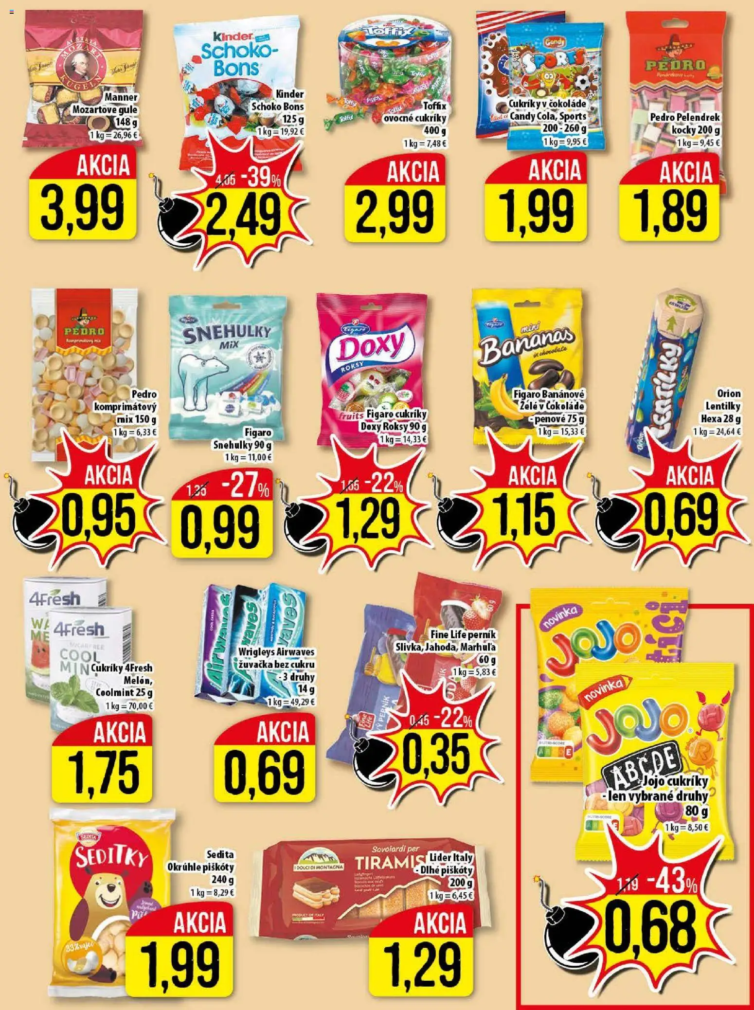 Nové Klas akcie – leták je platný od 16.02.2026 | Strana: 11 | Produkty: Kinder, Cukríky