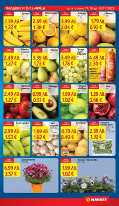 Преглед на Манго, Манго - Офертите са валидни от 07.10.2025 | Страница: 10 | Продукти: Зеленчуци, Плодове, Ябълки, Гъби