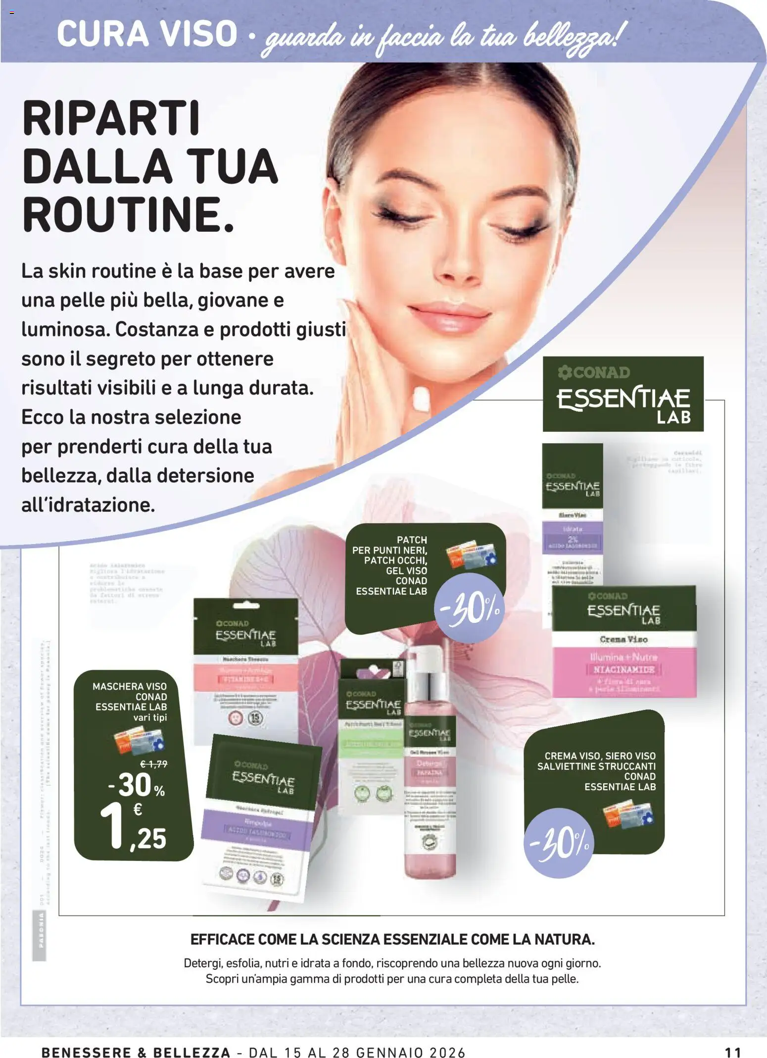 Volantino Conad del 15.01.2026 | Pagina: 11 | Prodotti: Crema, Maschera, Maschera viso, Crema viso