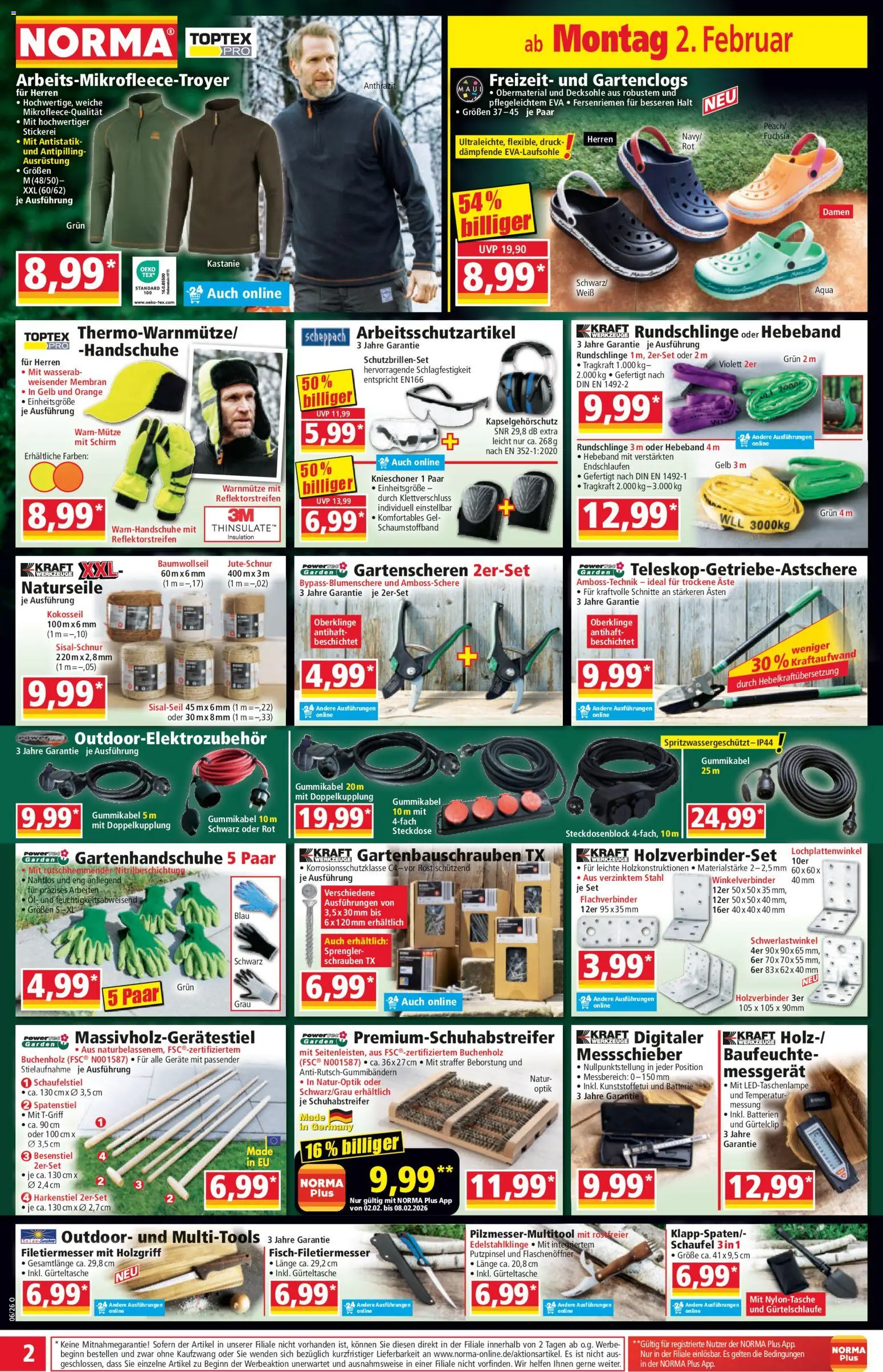 Norma Prospekt 	 – gültig ab 02.02.2026 | Seite: 2 | Produkte: Batterien, Öl, Steckdose, Batterie