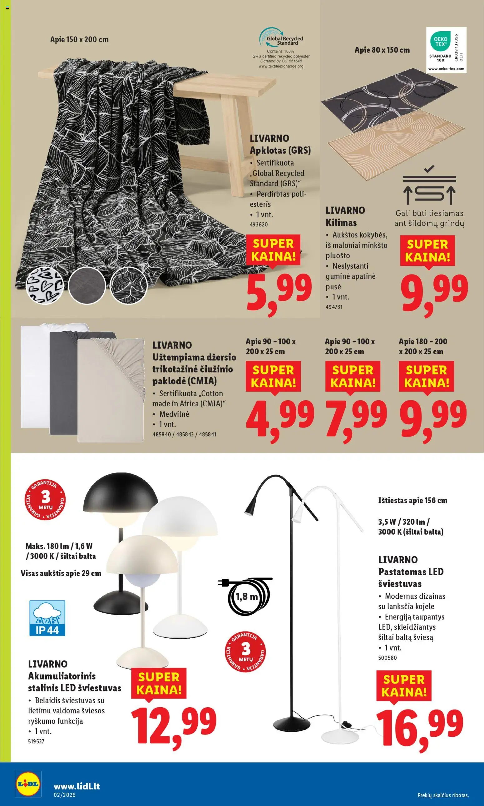 LIDL akcijos nuo 05.01.2026 | Puslapis: 16 | Prekių: Kilimas