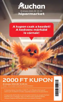 Auchan Akciós újság - amely érvényes a következő dátumtól: 18.09.2025