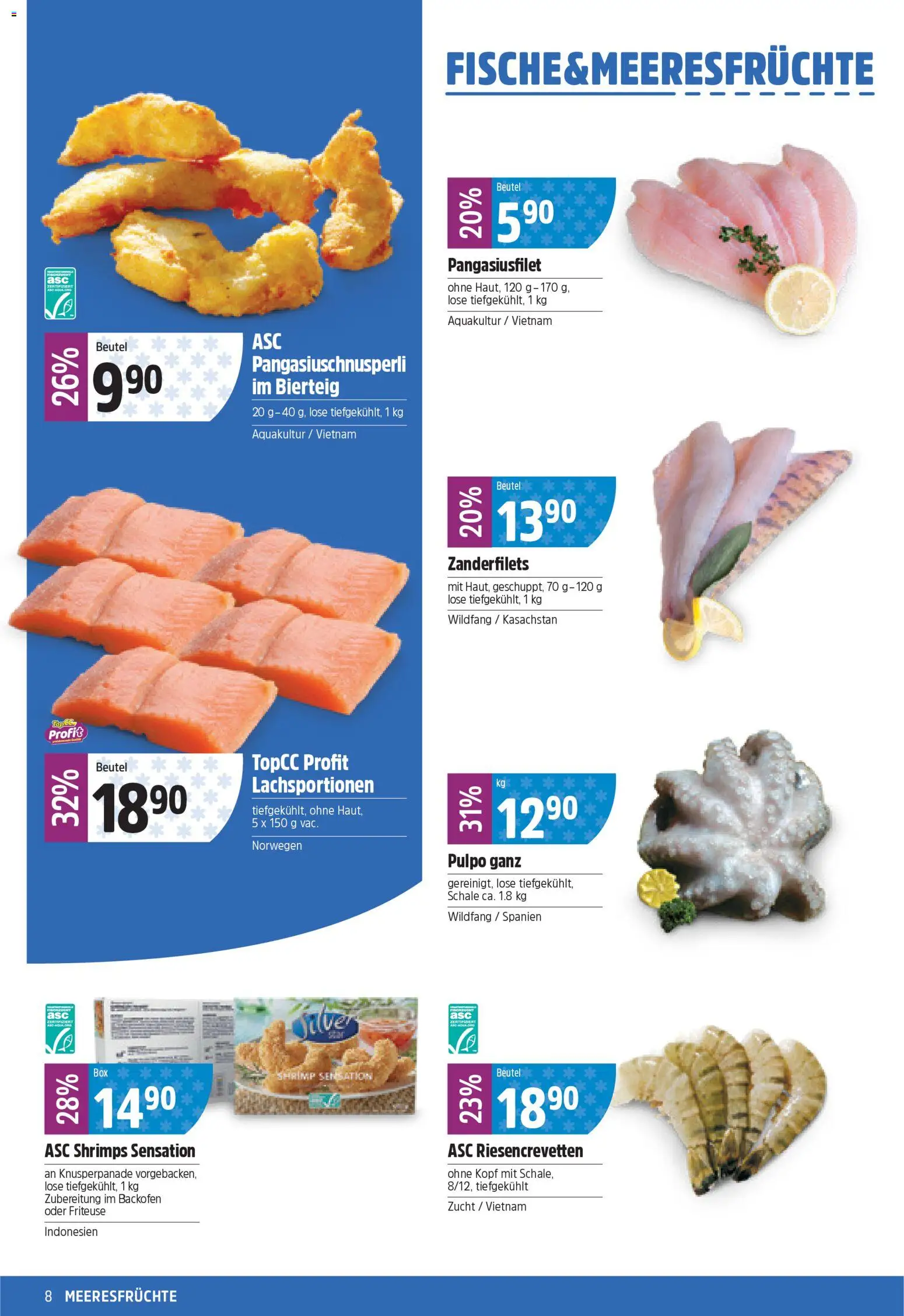 TopCC Aktionen – gültig ab 19.01.2026 | Seite: 8 | Produkte: Friteuse, Backofen, Meeresfrüchte