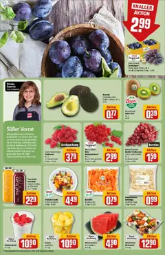Rewe prospekt Kiel	 - gültig ab dem 27.07.2025 | Seite: 8 | Produkte: Himbeeren, Zwetschgen, Wassermelone, Kiwi