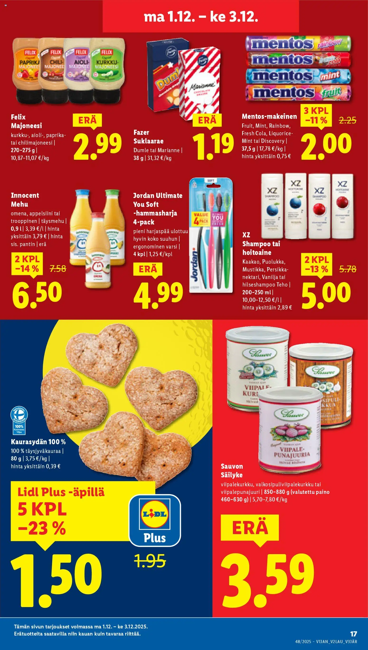 Lidl - Black Friday – voimassa 27.11.2025 alkaen | Sivu: 21 | Tuotteet: Majoneesi, Hammasharja, Paprika, Persikka