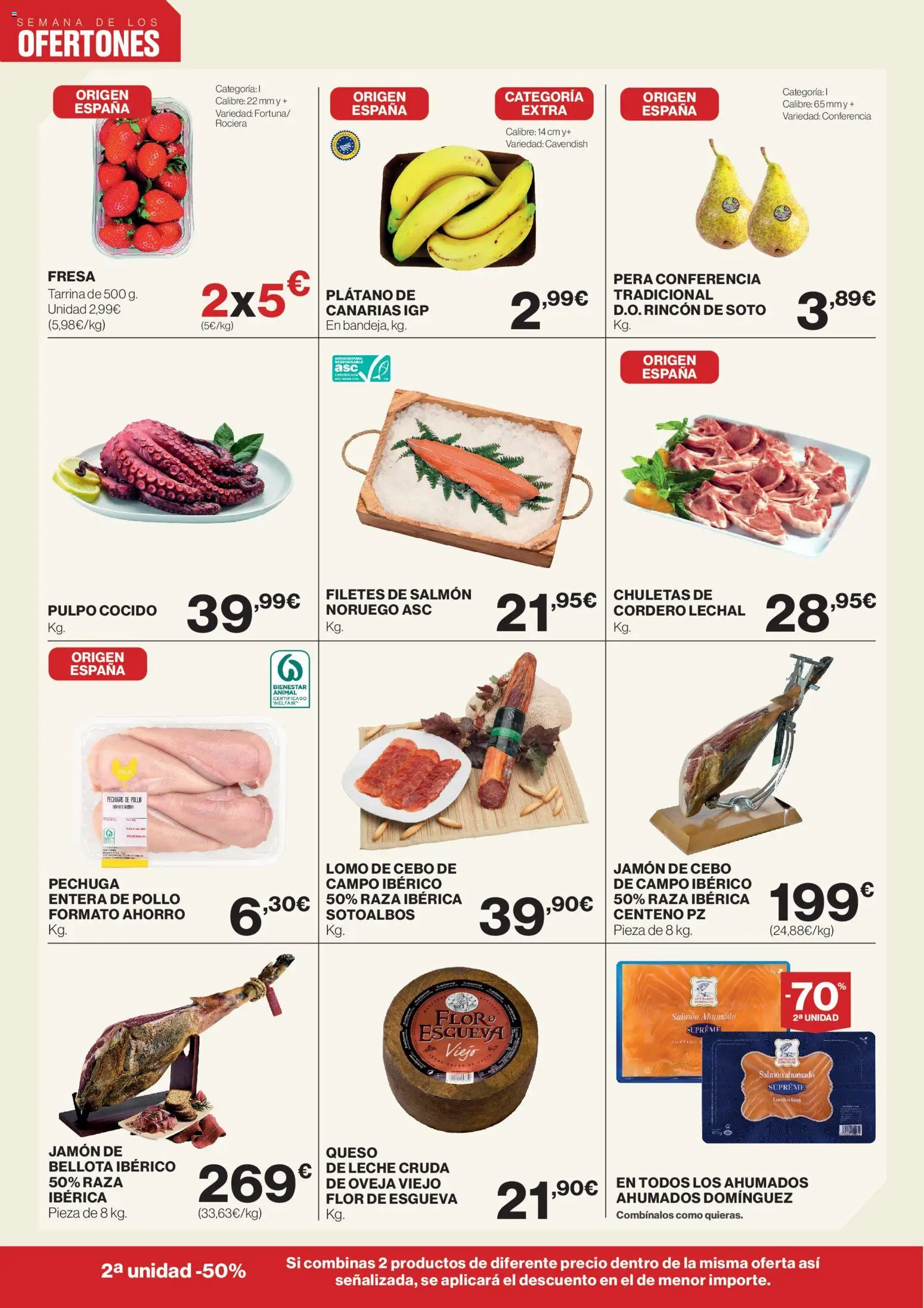 El Corte Inglés ofertas │ válido desde el 13.04.2026 | Página: 2 | Productos: Chuletas de cordero, Leche, Queso, Φίλτρο καφέ