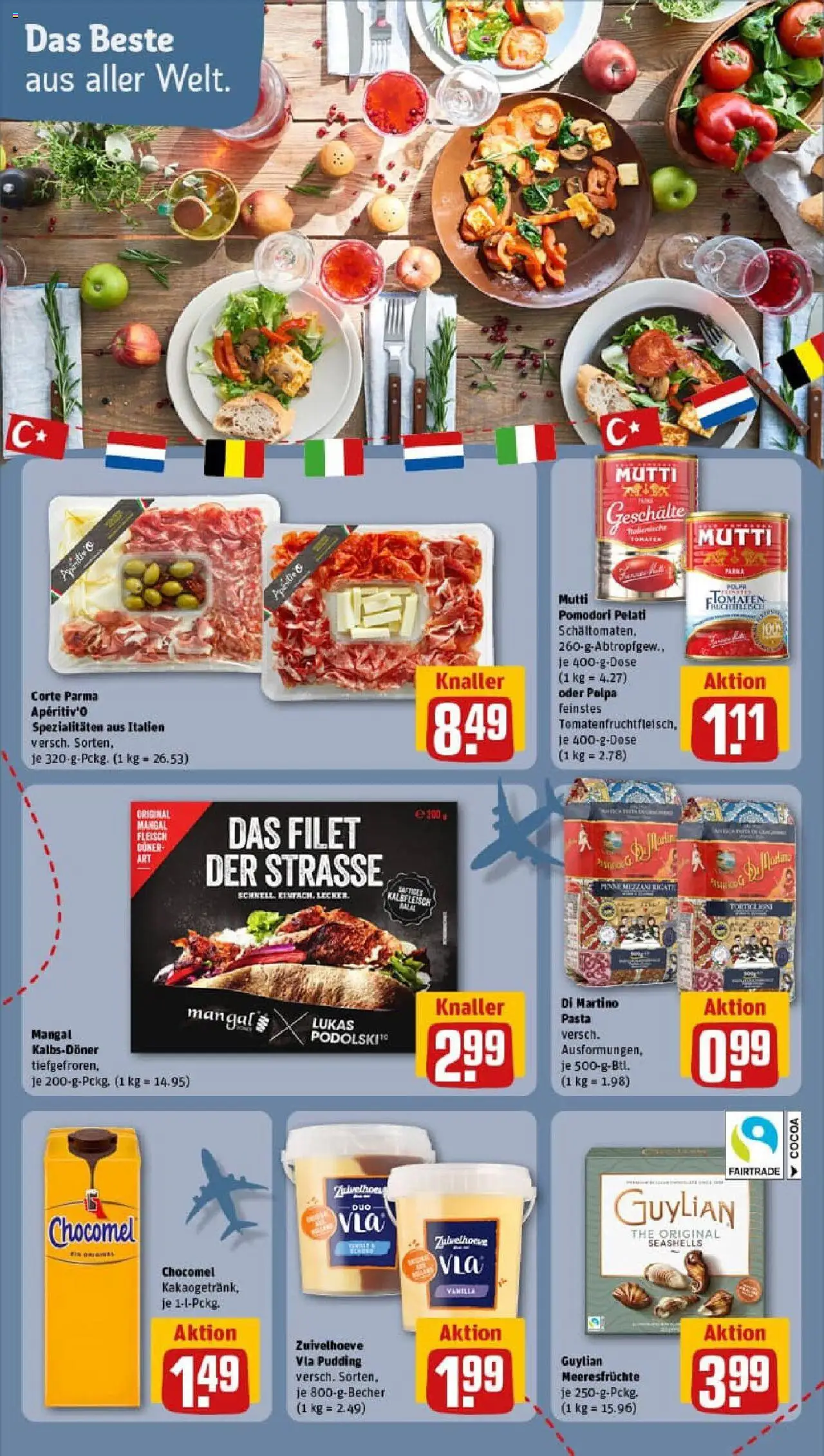 Rewe prospekt Düsseldorf	 – gültig ab 13.10.2025 | Seite: 20 | Produkte: Tomaten, Pudding, Meeresfrüchte, Chocomel