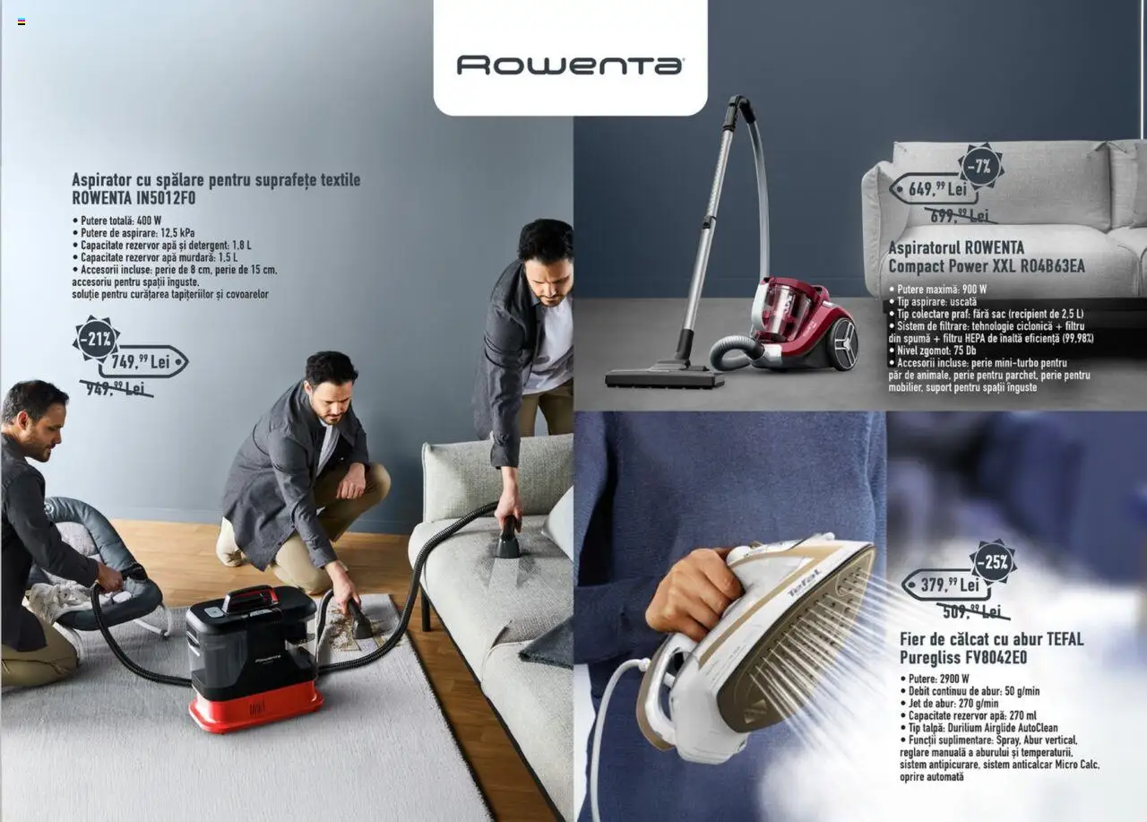 Carrefour catalog - Inovaţie și performanţă pentru casa ta – valabil de la 15.08.2025 | Pagină: 10 | Produse: Aspirator, Perie, Detergent, Apă