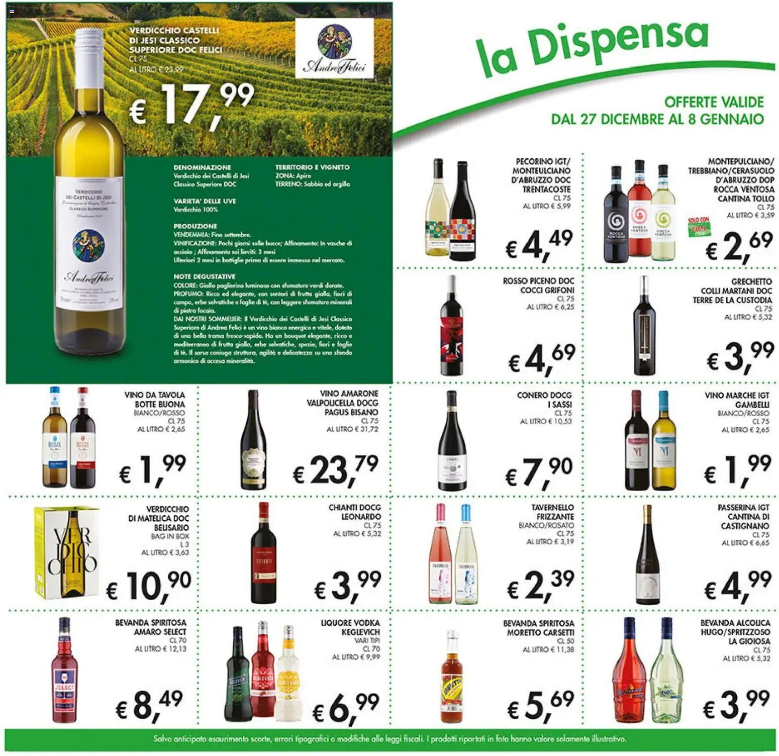 Volantino Coal del 27.12.2025 | Pagina: 11 | Prodotti: Frutta, Vino bianco, Profumo, Amaro