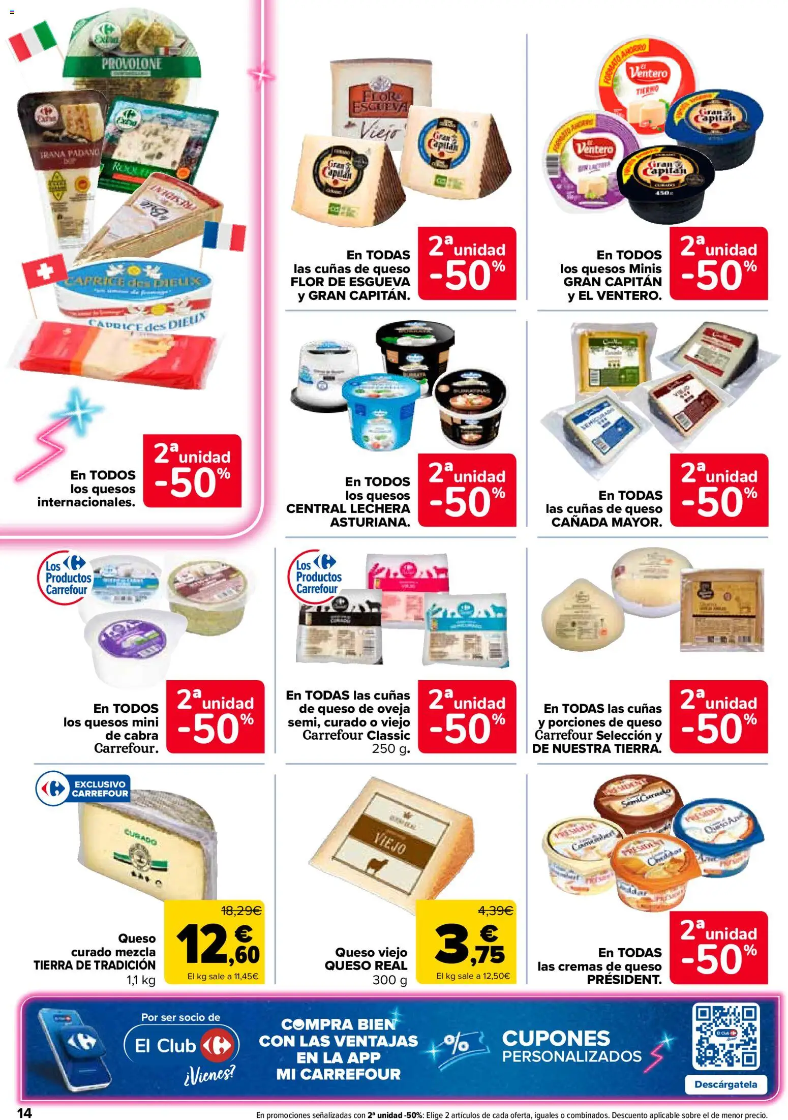 Carrefour folleto │ válido desde el 24.03.2026 | Página: 14 | Productos: Queso de oveja, Queso