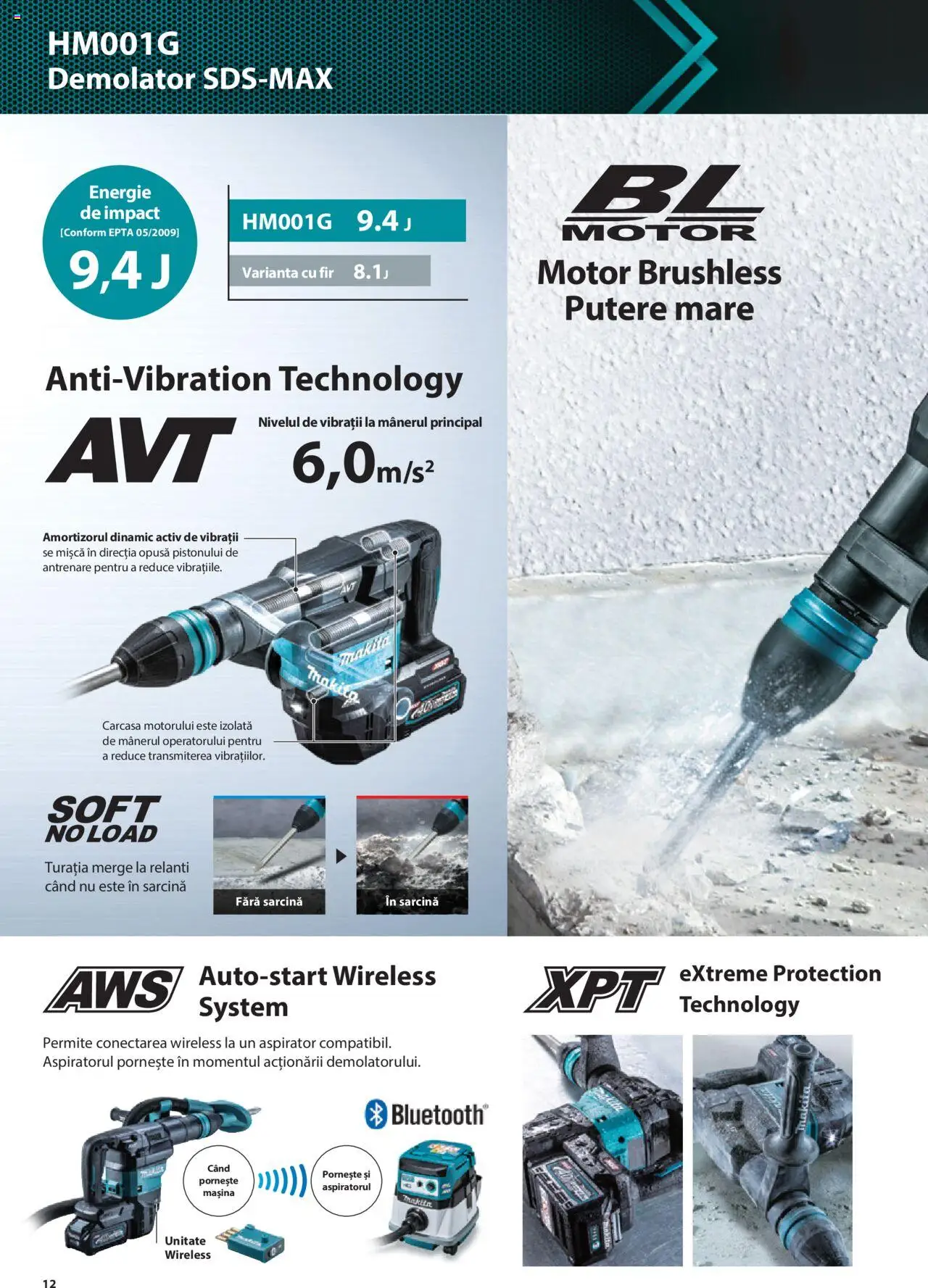 Makita catalog - Masini profesionale Makita XGT – valabil de la 20.06.2024 | Pagină: 12
