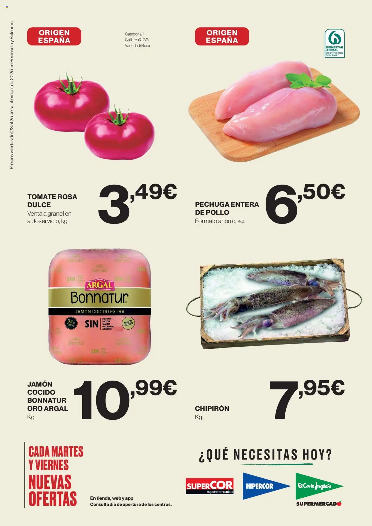 El Corte Inglés ofertas │ válido desde el 23.09.2025 | Página: 2 | Productos: Jamón, Jamón cocido