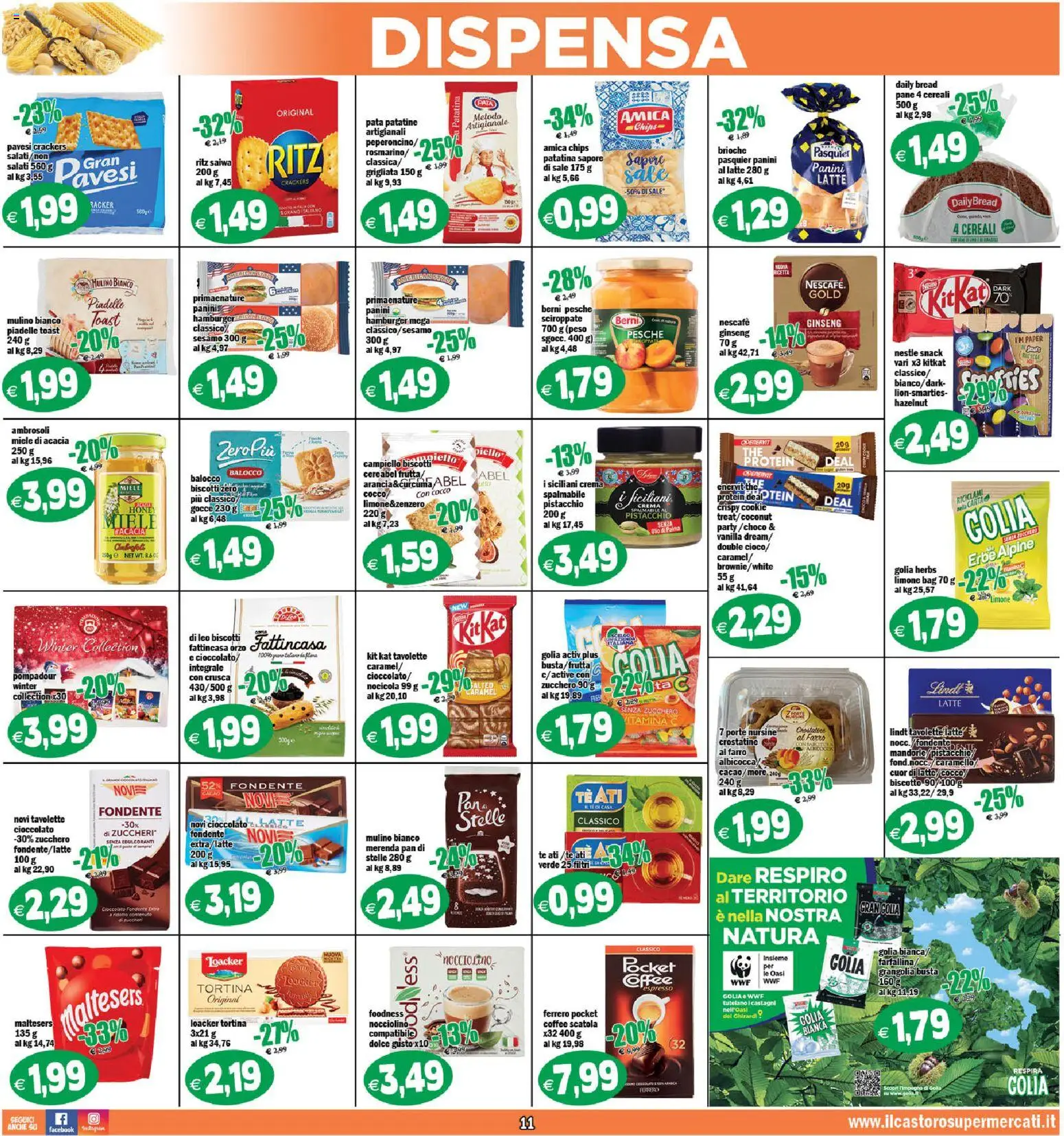 Volantino Il Castoro del 27.11.2025 | Pagina: 11 | Prodotti: Tè, Sale, Crostatine, The