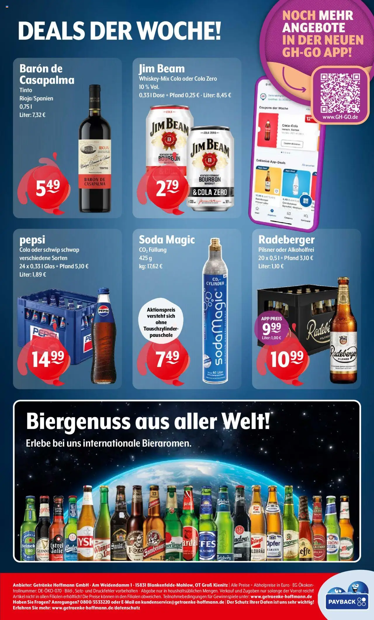 Getränke Hoffmann - Brandenburg – gültig ab 13.10.2025 | Seite: 8 | Produkte: Schwip schwap, Pepsi, Bourbon, Whiskey