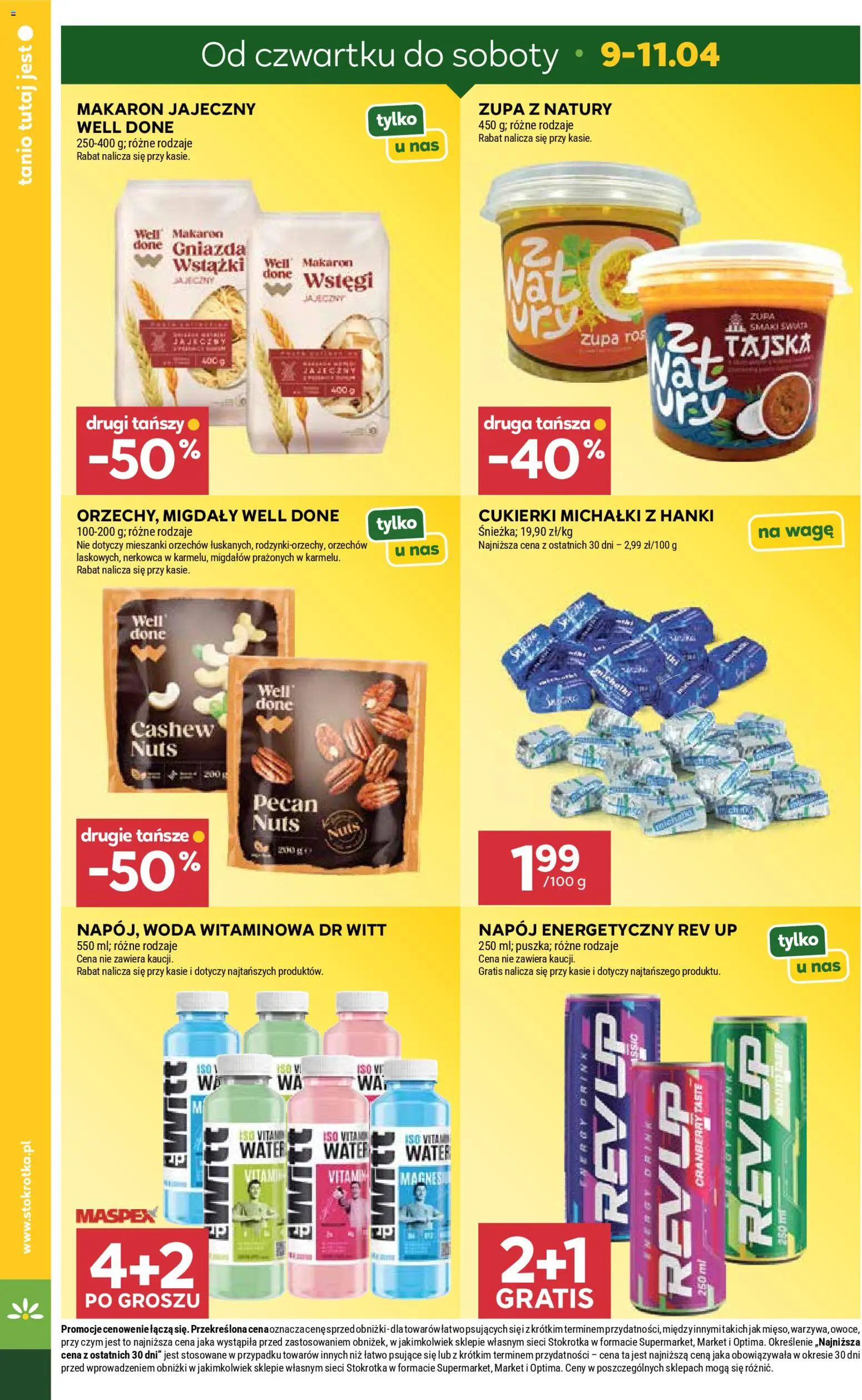 Stokrotka gazetka od 09.04.2026 | Strona: 4 | Produkty: Stokrotka, Zupa, Cukierki, Owoce