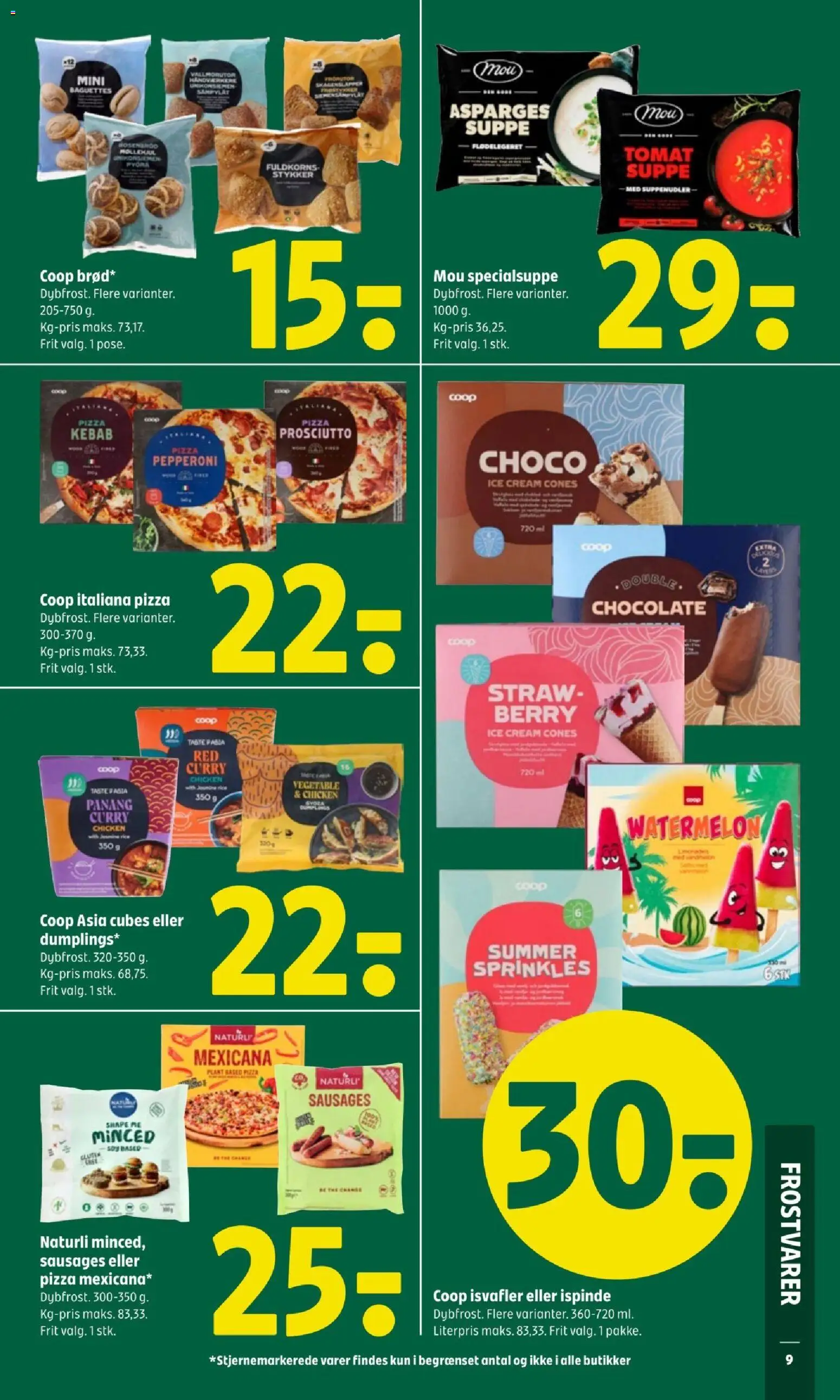 Coop 365 tilbudsavis – gyldig fra 26.02.2026 | Side: 11 | Produkter: Pizza, Isvafler, Suppe, Asparges