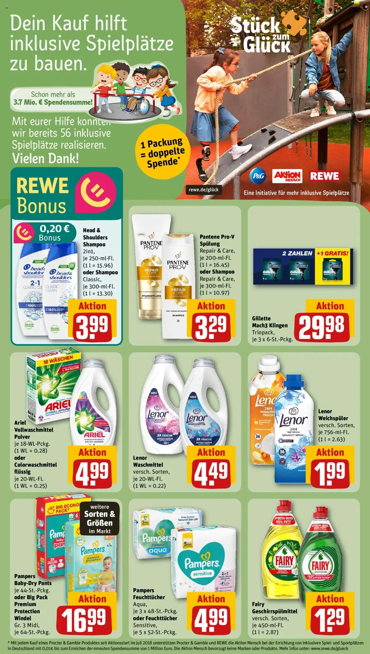 Rewe ihr Kaufpark Prospekt 	 - gültig ab dem 28.07.2025 | Seite: 29 | Produkte: Ariel, Pampers, Shampoo, Waschmittel