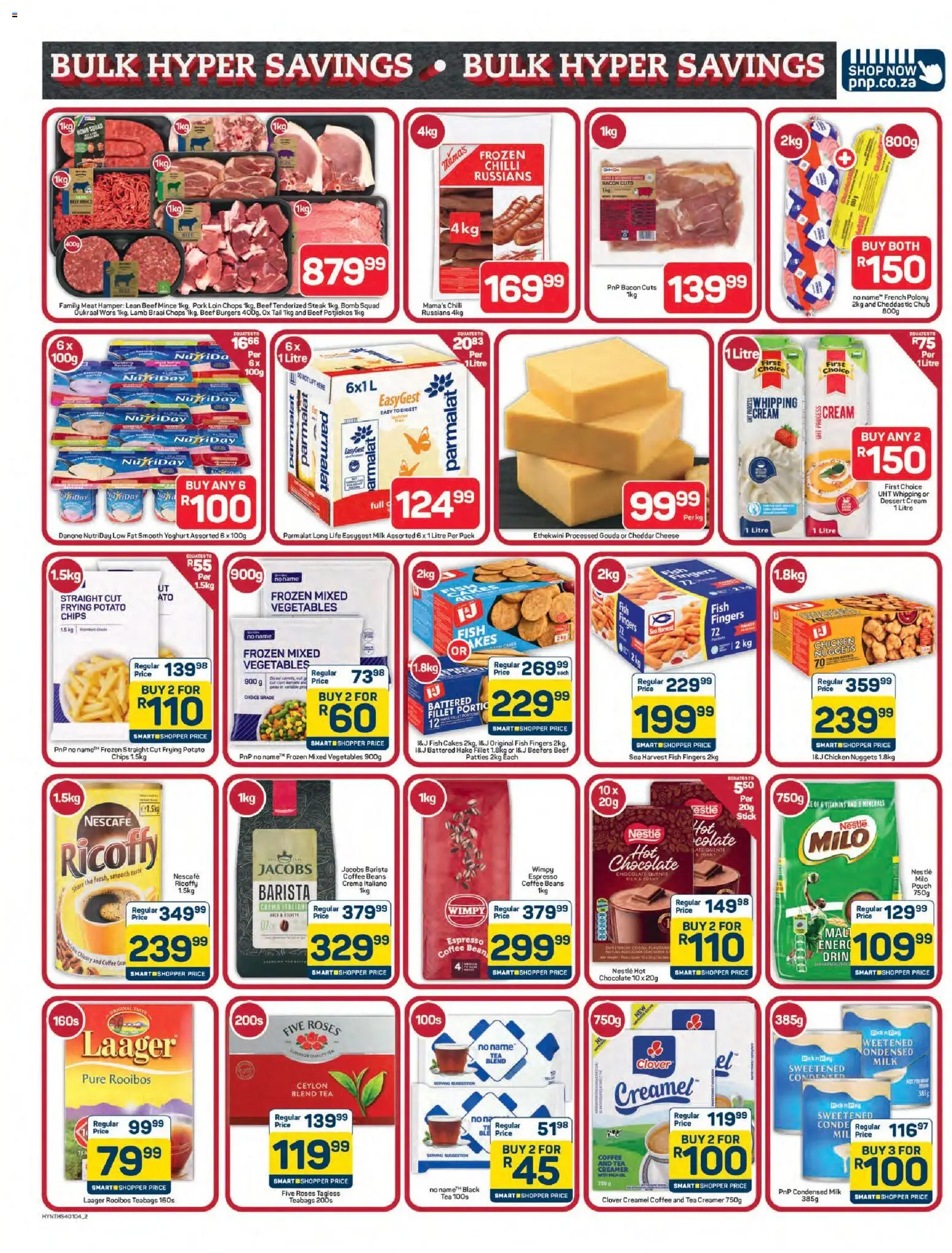 New Pick n Pay catalogue – valid from 16.03.2026 | Page: 2 | Products: Hot chocolate, Cheese, Cream, Chilli
