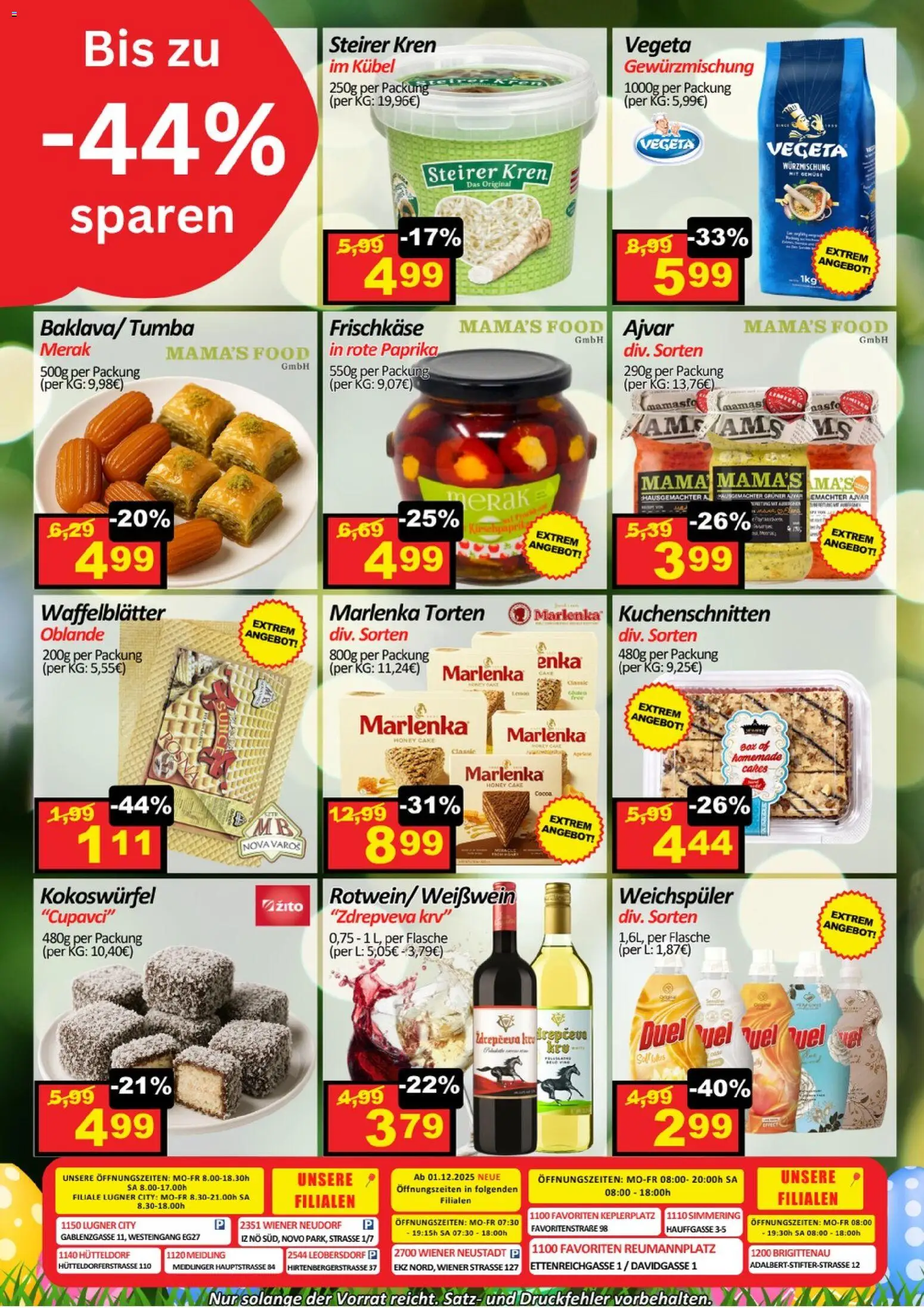 Wurstico Abholmarkt Flugblatt gültig ab 26.03.2026 | Seite: 4 | Produkte: Gemüse, Häränliha, Weichspüler