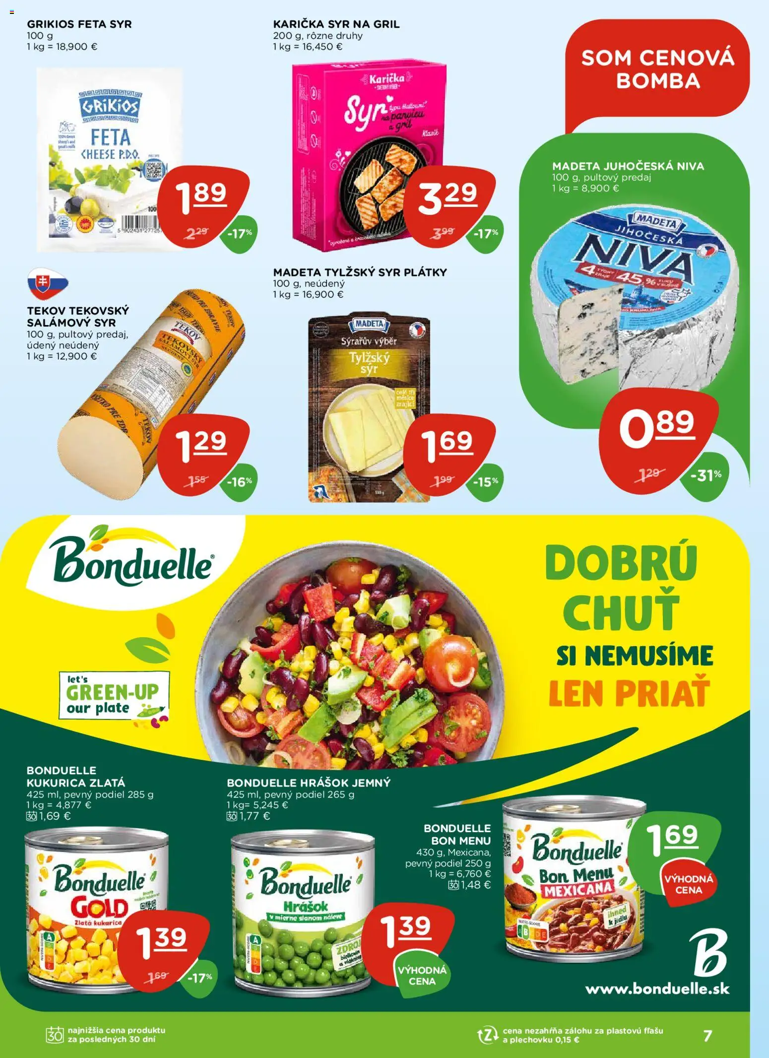 Nové Terno akcie – leták je platný od 06.11.2025 | Strana: 7 | Produkty: Gril, Syr, Kukurica