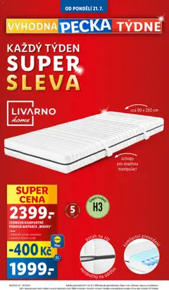 Lidl leták od 21.07.2025 | Strana: 6 | Produkty: Matrace