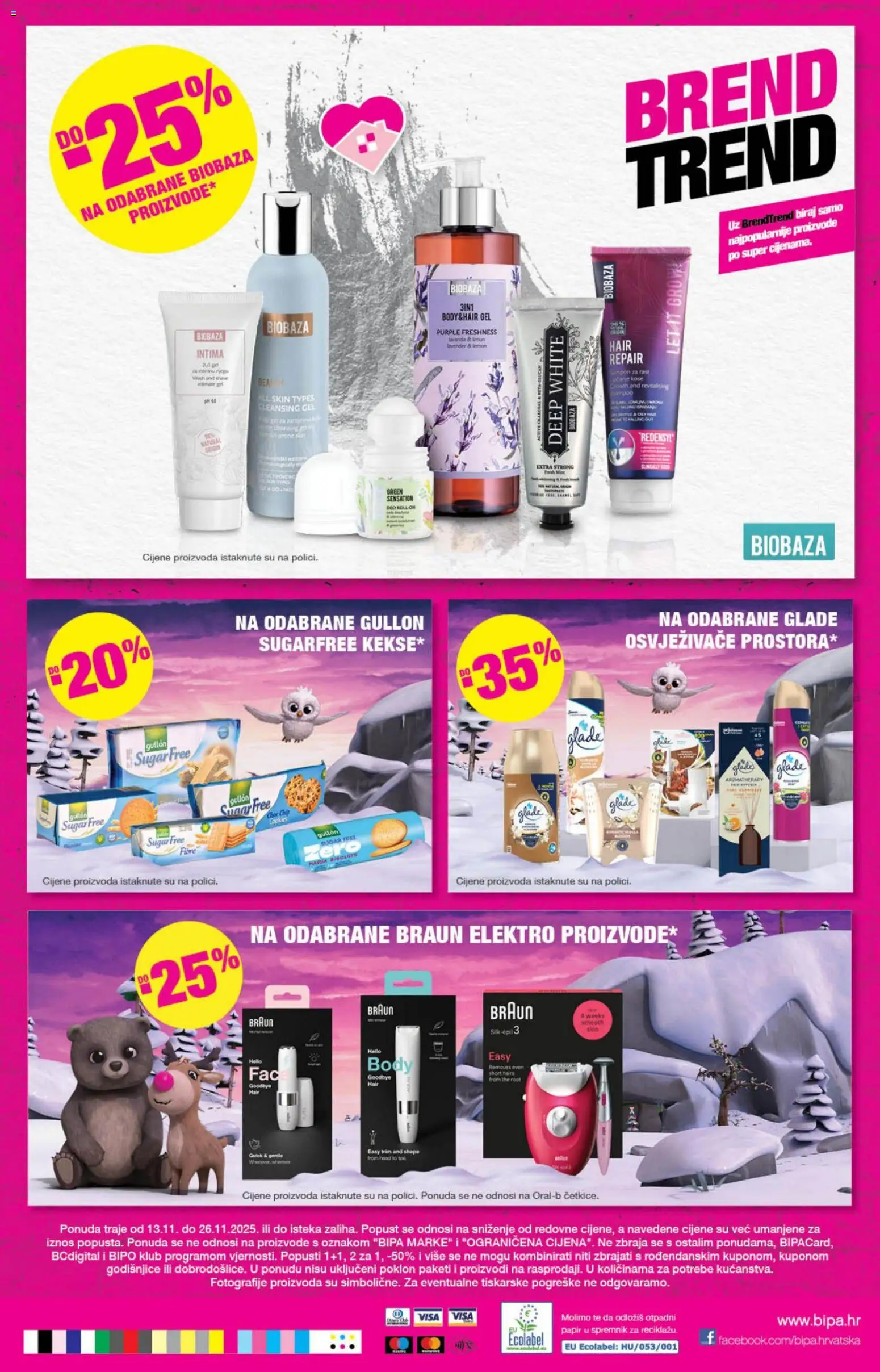 Bipa katalog | vrijedi od 13.11.2025 | Stranica: 25 | Proizvodi: Epilator, Roll on, Šampon, Limun