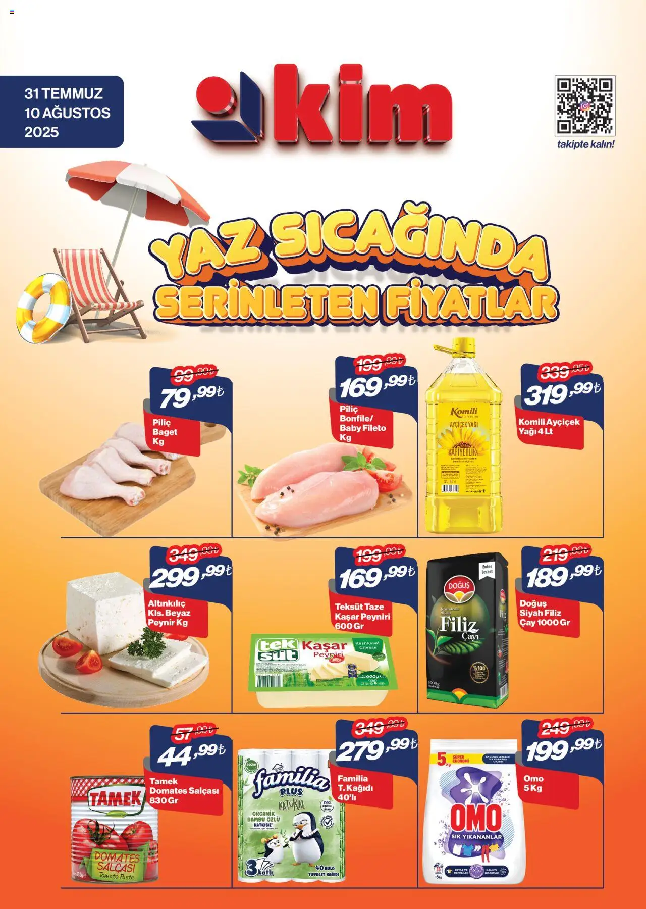 Kim Market Katalog - 31.07.2025 tarihinden itibaren geçerlidir | Sayfa: 1 | Ürünler: Tuvalet, Domates, Çay, Piliç