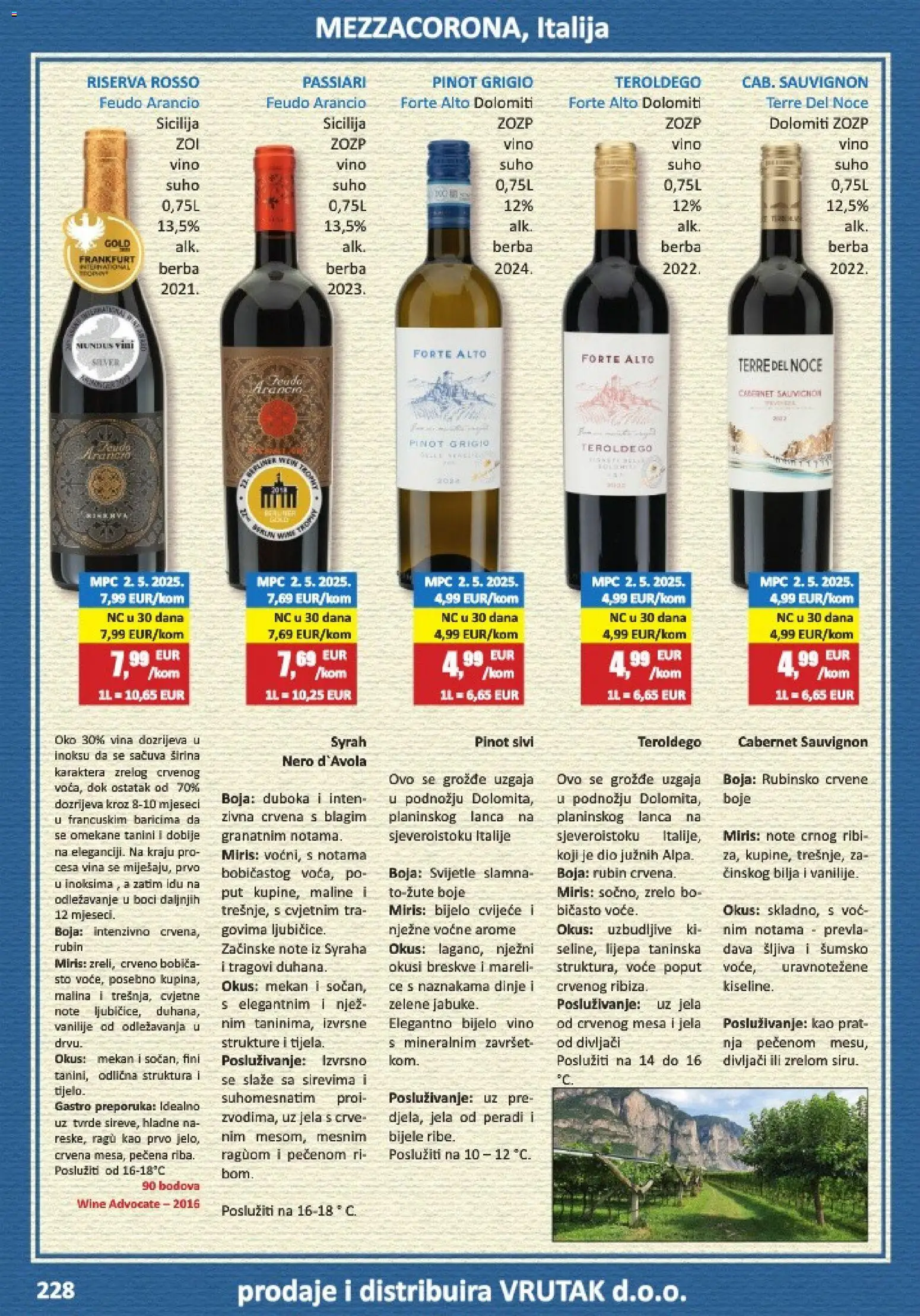 Vrutak katalog | vrijedi od 01.11.2025 | Stranica: 228 | Proizvodi: Bijelo vino, Vino, Jabuke, Šljiva