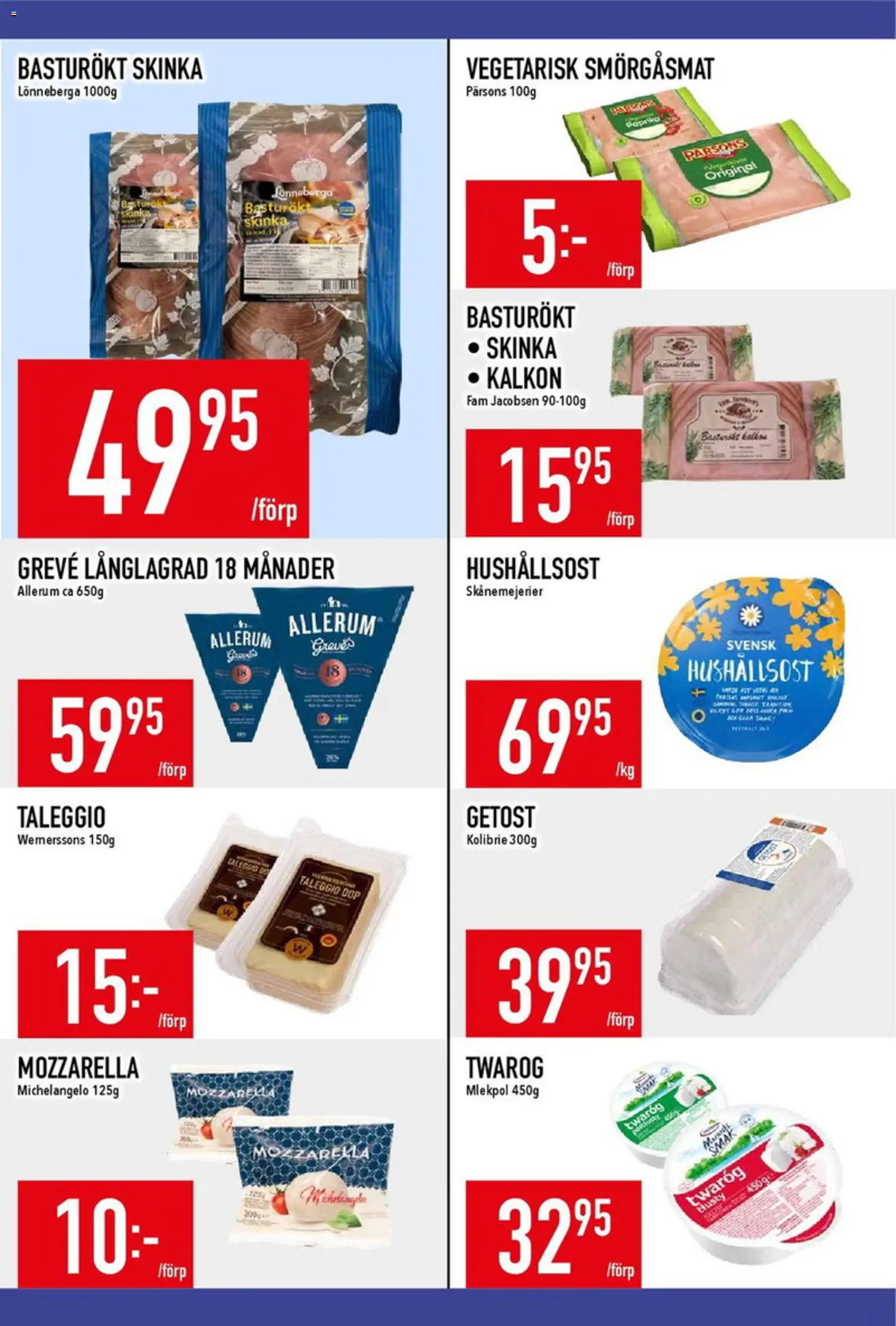 Matdax reklamblad aktuell från 20.04.2026 | Sida: 11 | Produkter: Hushållsost, Getost, Skinka, Kalkon