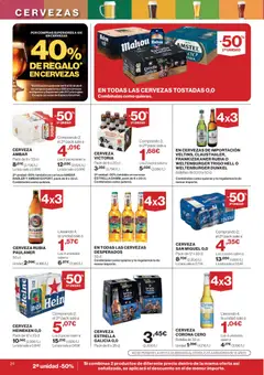 Vista previa El Corte Inglés ofertas válido desde el 25.03.2026 | Página: 24 | Productos: Cerveza, Té, Παρμεζάνα, Σπανάκι