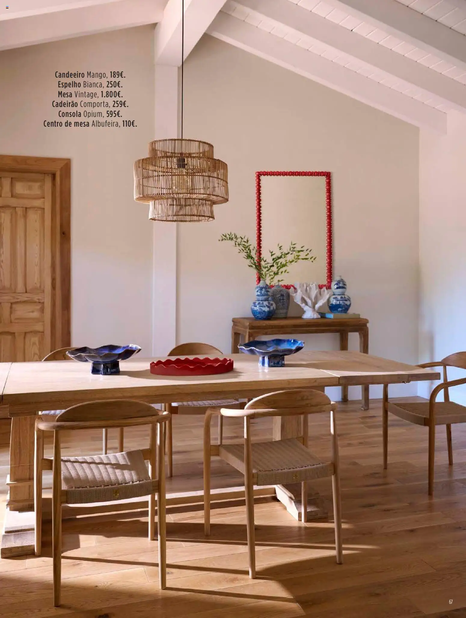El Corte Ingles Decora │ válido de 23.10.2025 | Página: 67 | Produtos: Candeeiro, Mesa, Espelho