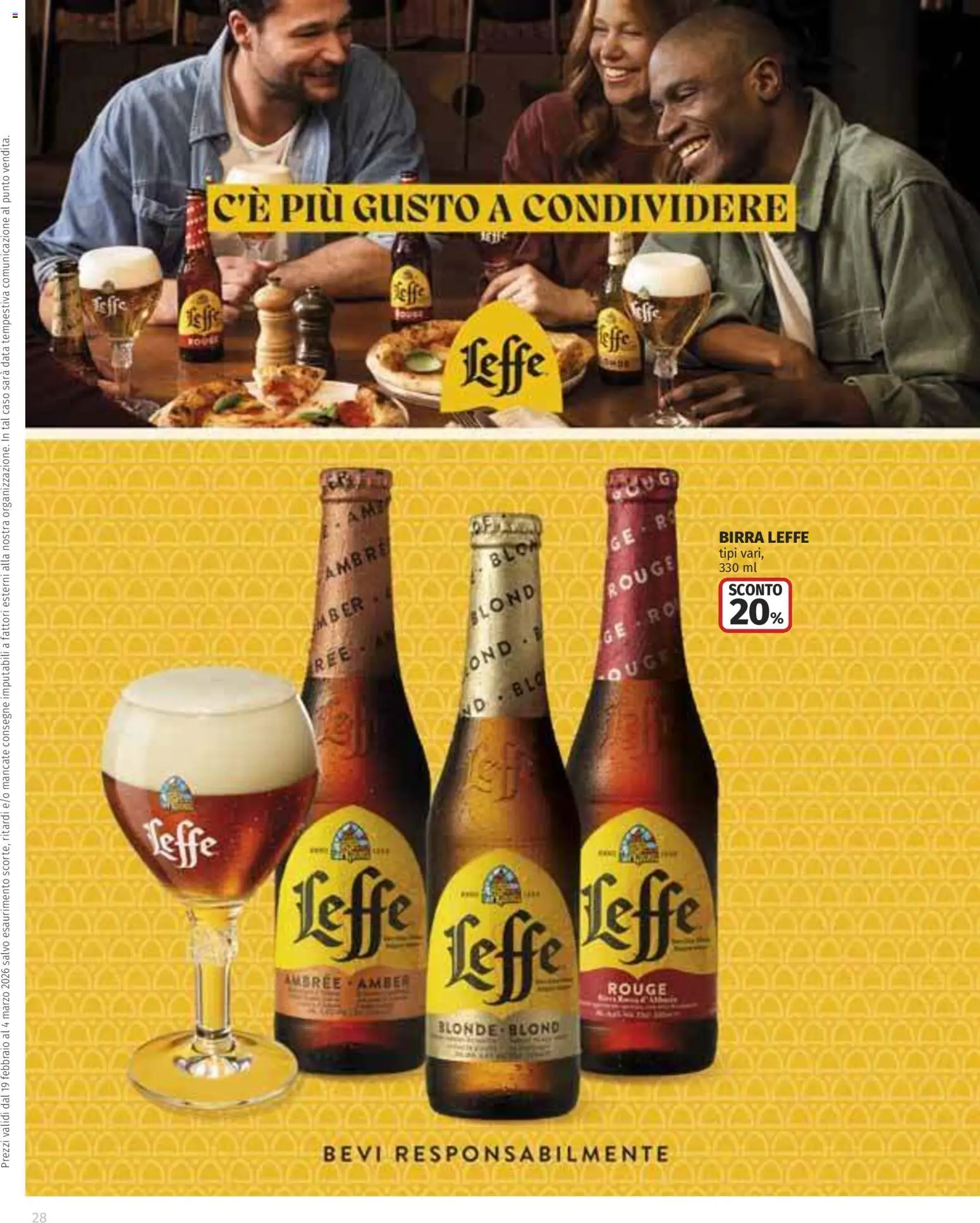 Volantino COOP del 19.02.2026 | Pagina: 28 | Prodotti: Birra, Data