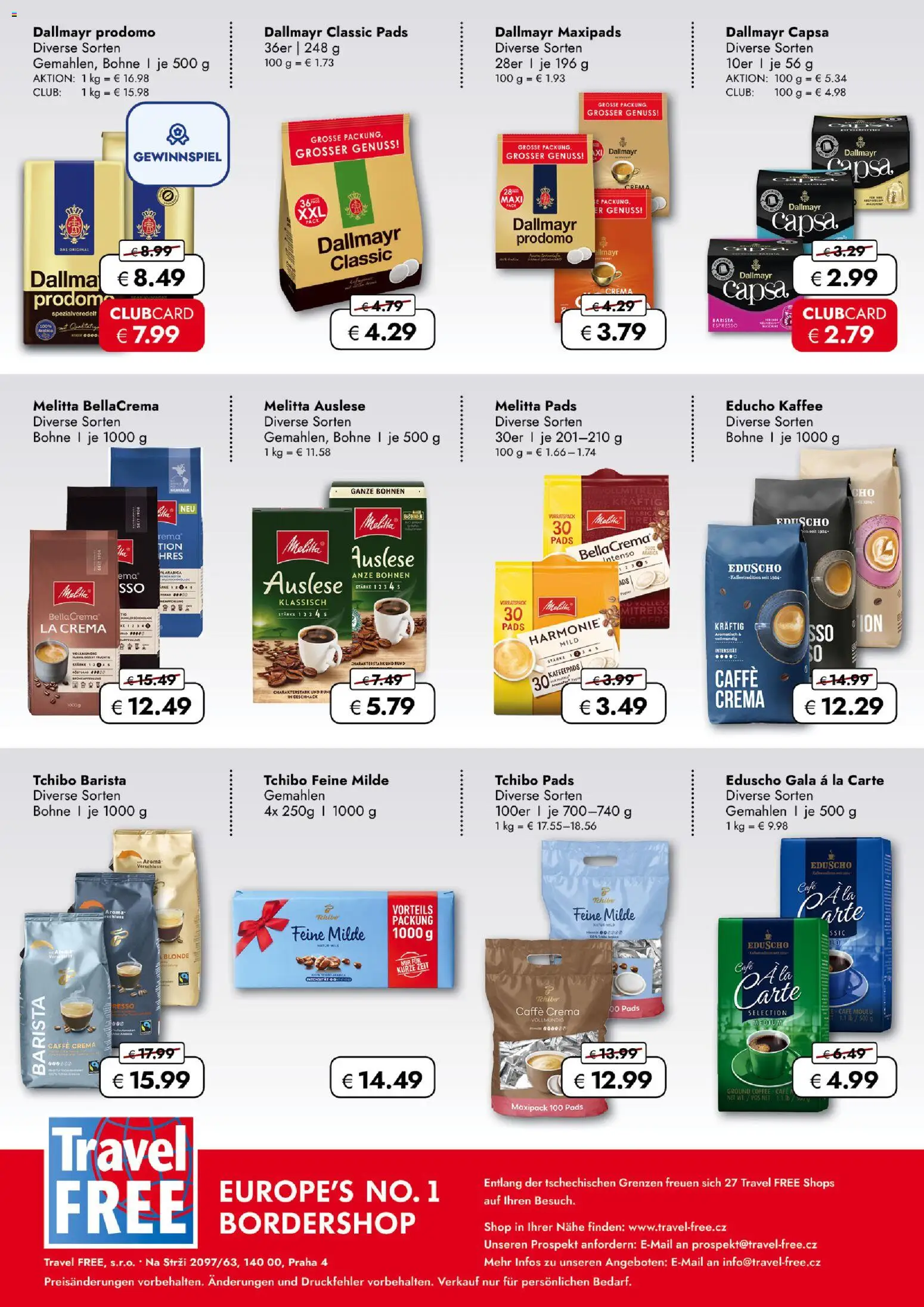 Travel FREE Flugblatt gültig ab 20.03.2026 | Seite: 12 | Produkte: Kaffee