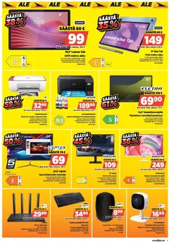 Power-mainoslehti voimassa 12.01.2026 alkaen | Sivu: 3 | Tuotteet: Monitoimitulostin, Akku, Näyttö, Hiiri