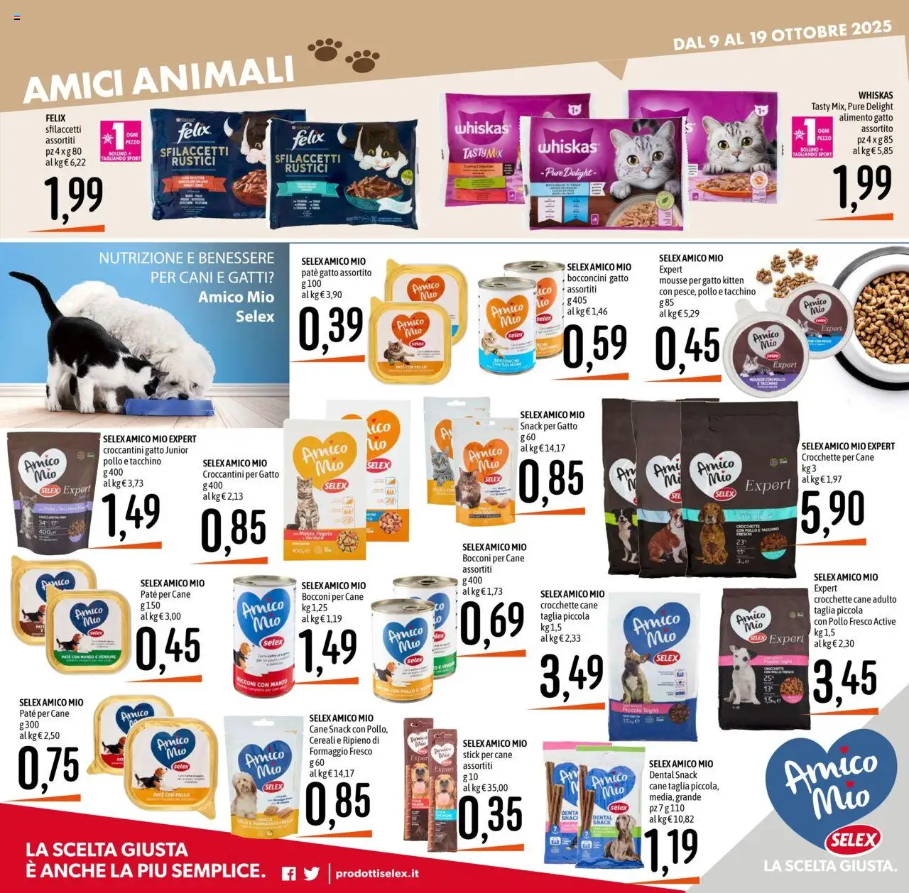Volantino Emisfero del 09.10.2025 | Pagina: 17 | Prodotti: Pollo, Manzo, Tacchino, Crocchette cane