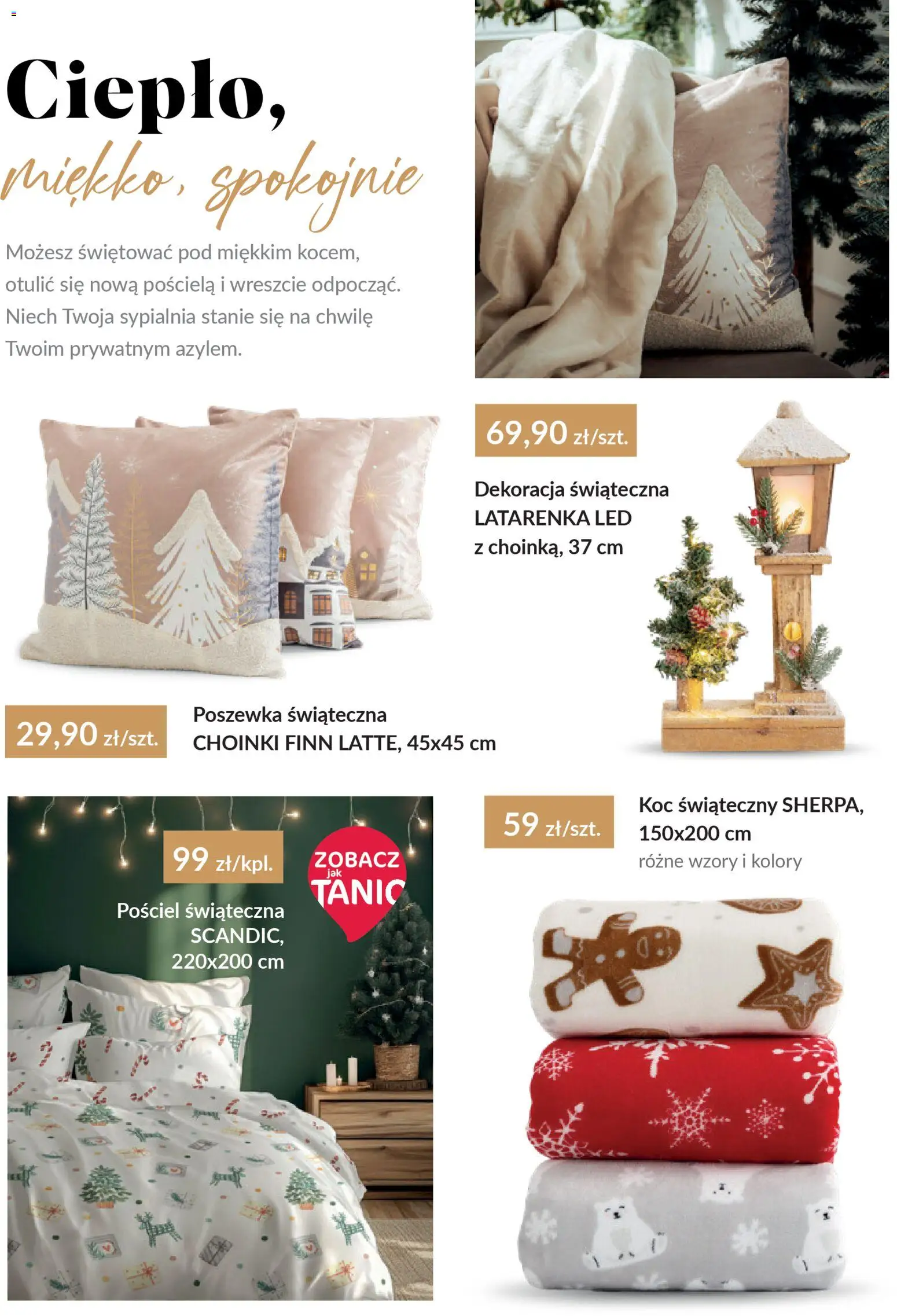 Salony Agata Gazetka - Katalog świąteczny od 05.12.2025 | Strona: 11 | Produkty: Pościel, Koc